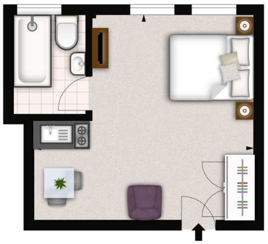 1 Bedrooms Studio to rent in Fulham Road, Pelham Court, London SW3