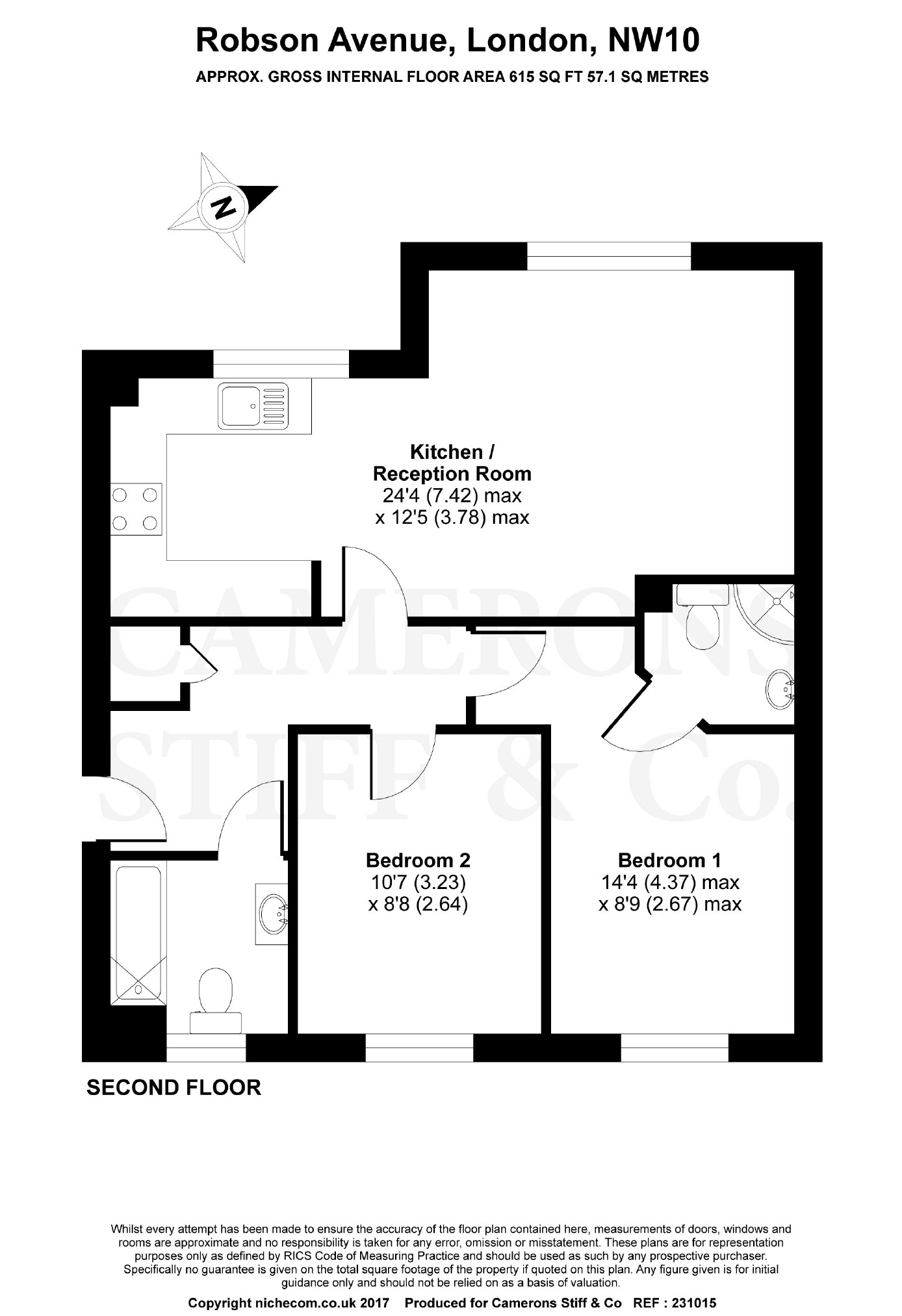 2 Bedrooms Flat to rent in Robson Avenue, Willesden, London NW10