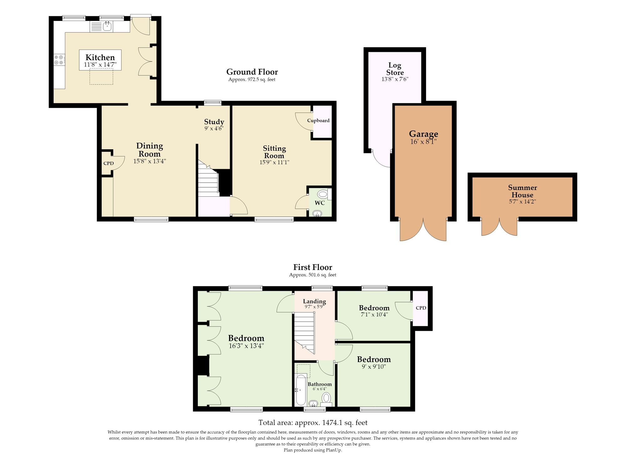 Thicknesse Cottage The Street, Ipswich floorplan