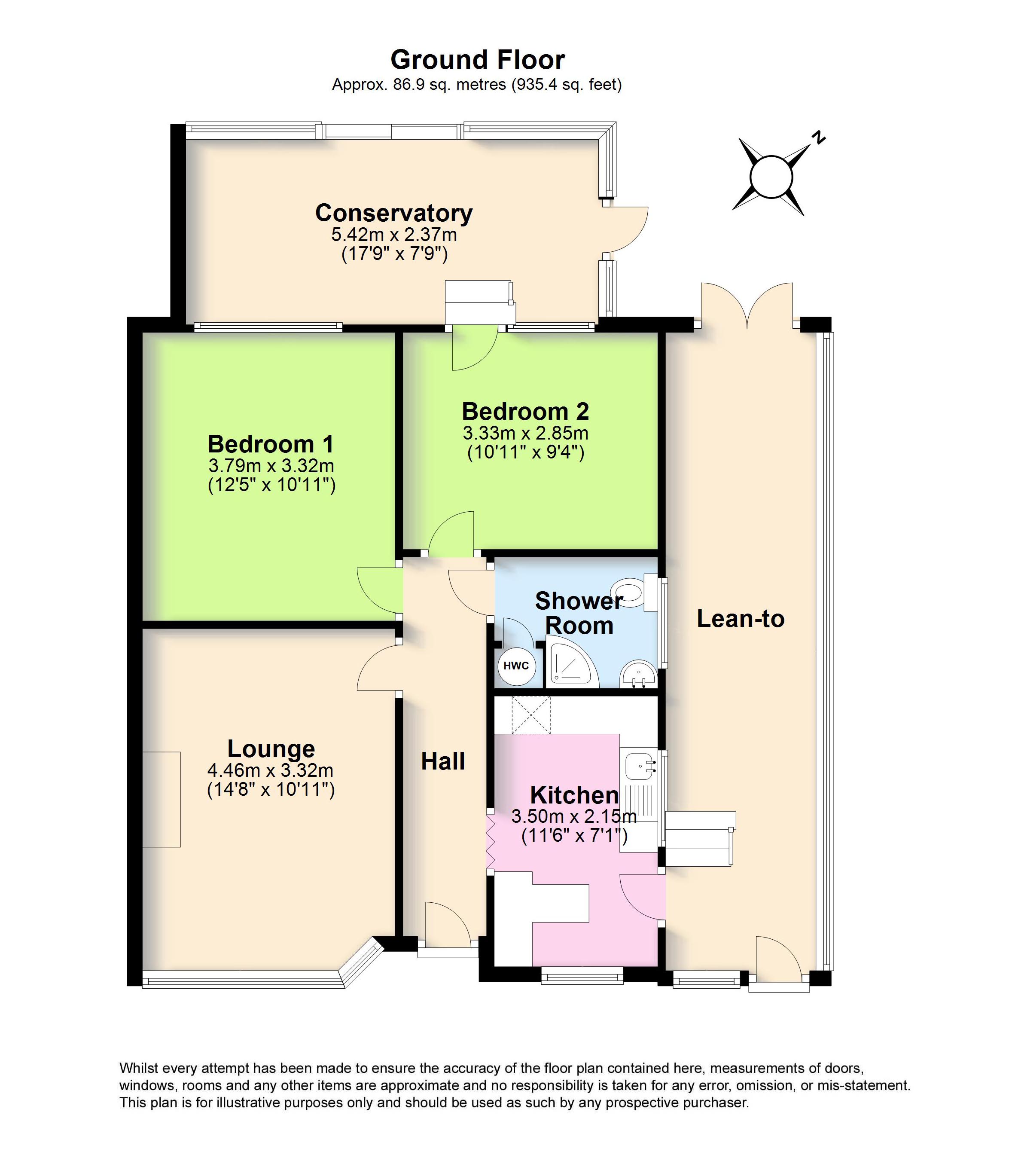 2 Bedrooms Bungalow for sale in Downside Avenue, Findon Valley, Worthing, West Sussex BN14