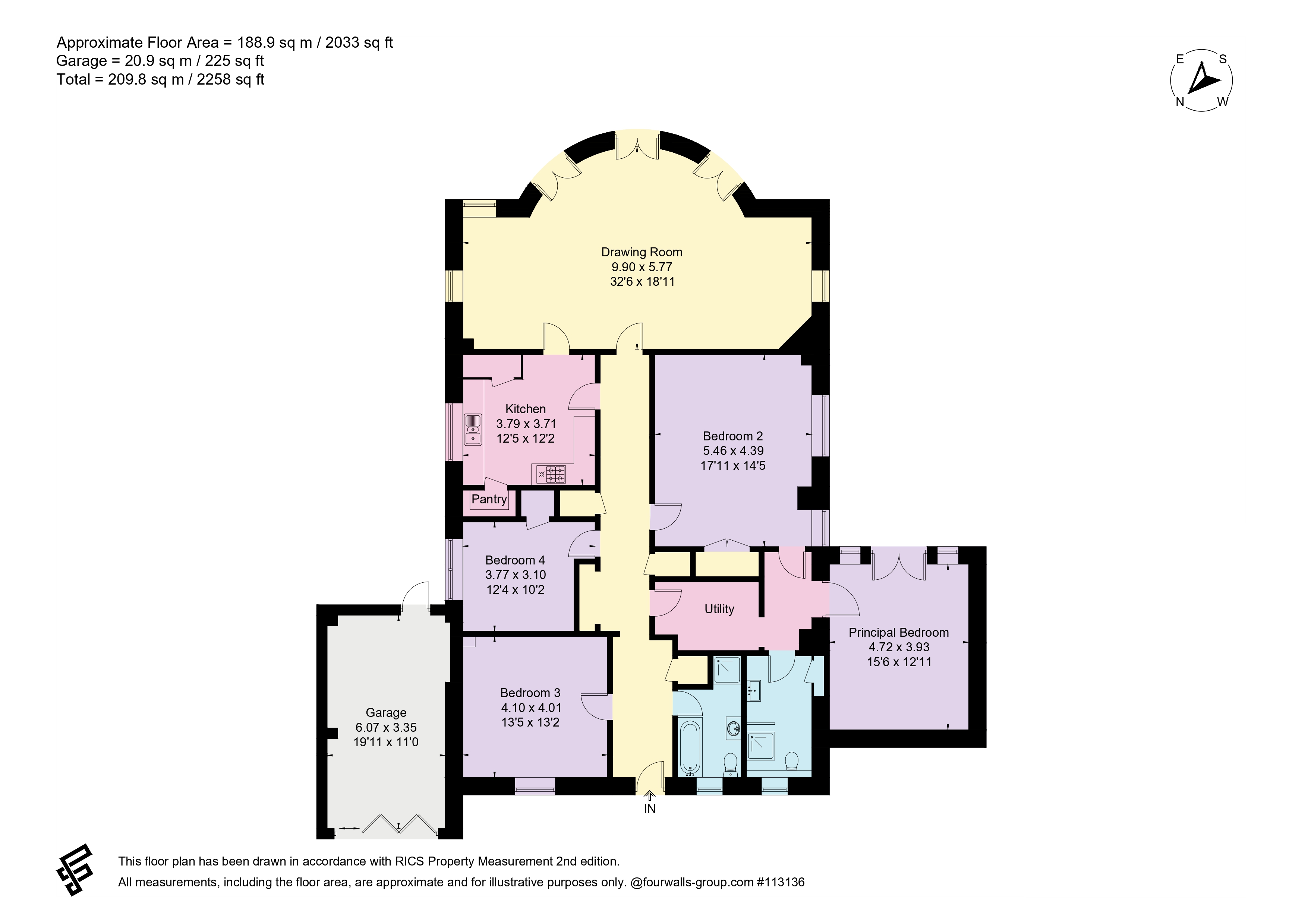 Centre Cliff, Southwold floorplan