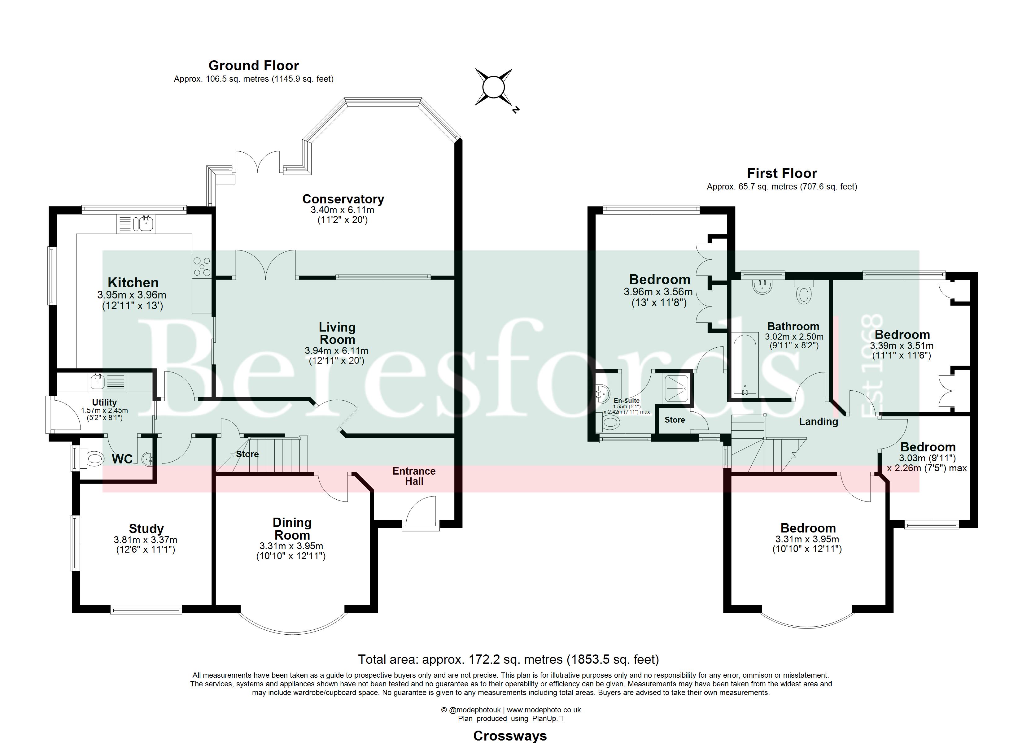 25A, Crossways, Brentwood floorplan