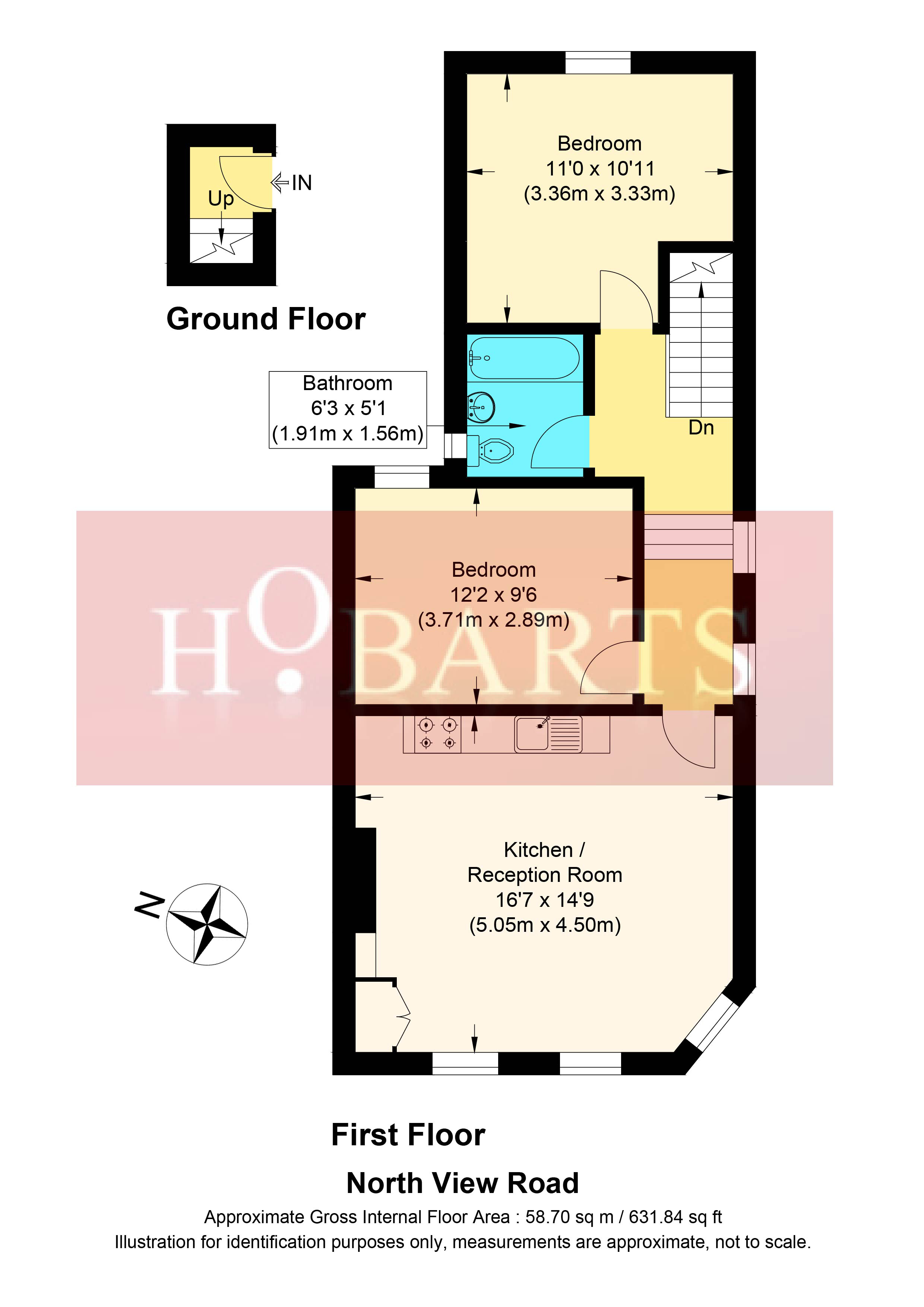 2 bed for sale in North View Road, Crouch End, London N8