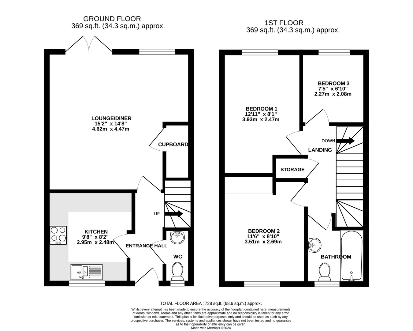 3, Llwyn Melin, Abergavenny floorplan