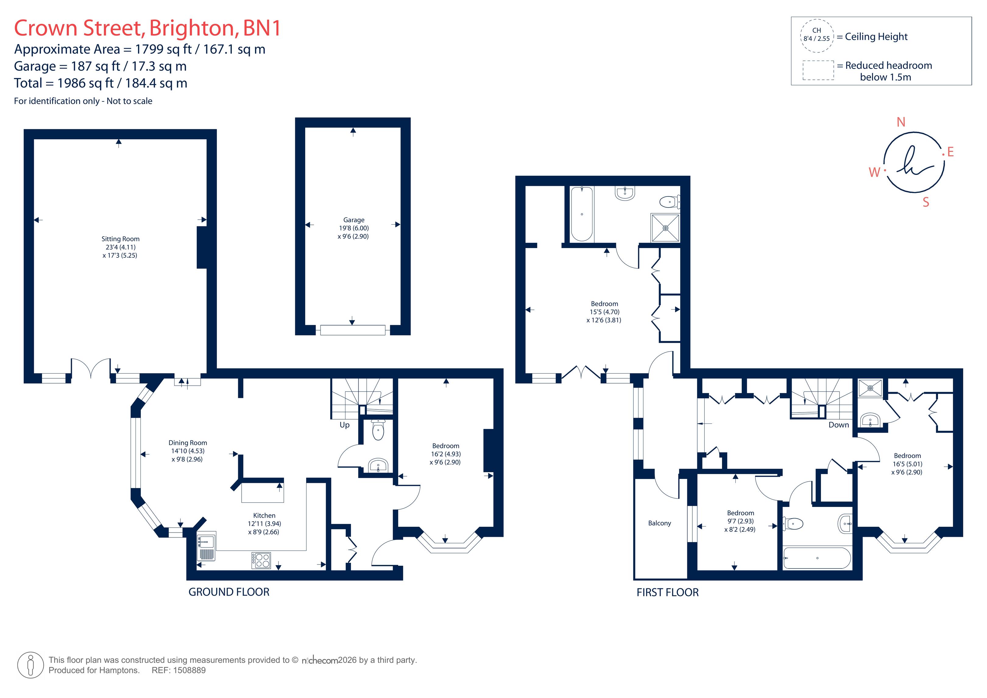 2 Bishops Walk, Crown Street, Brighton floorplan
