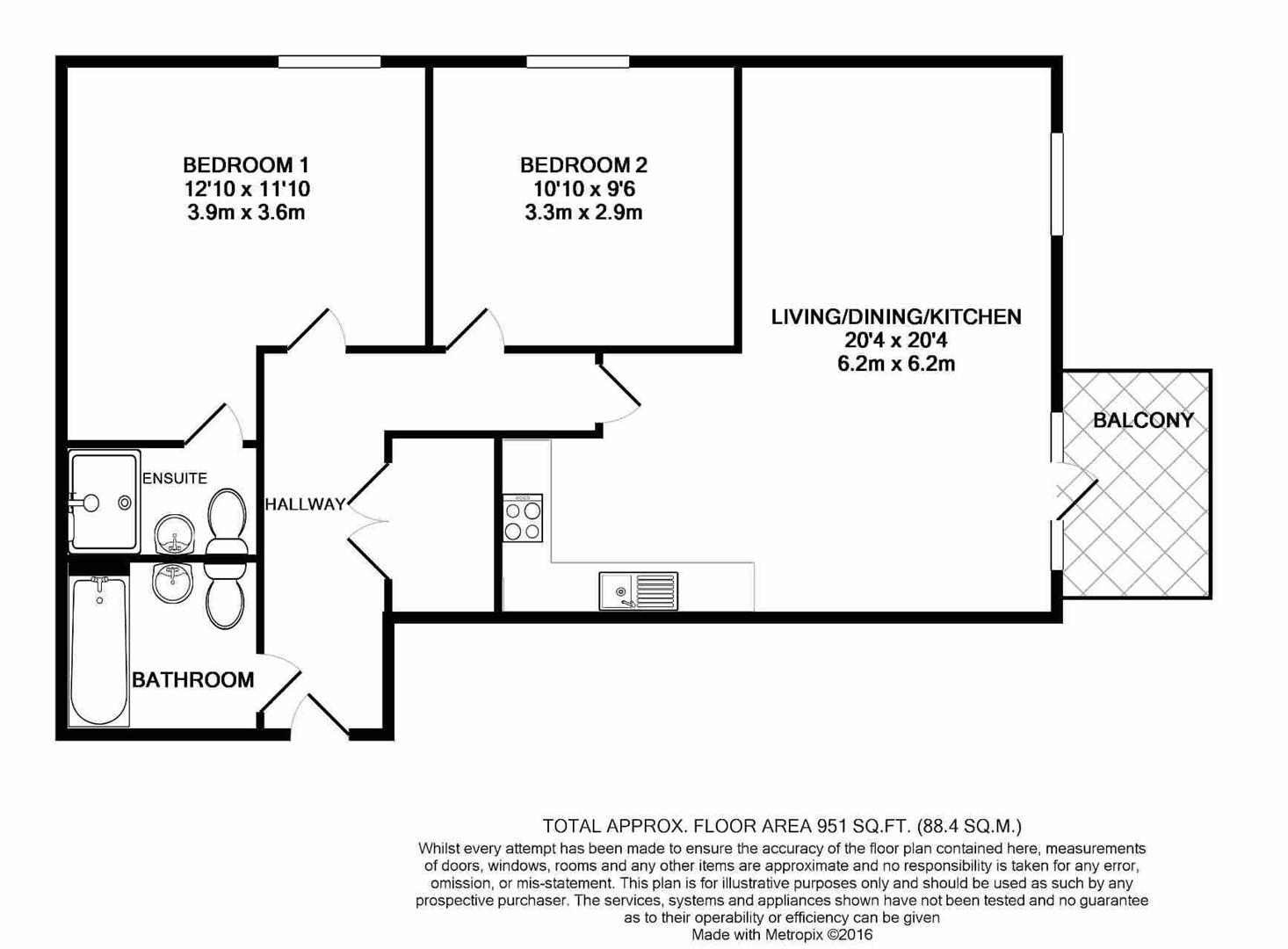 11, Rowlock House, West Drayton floorplan