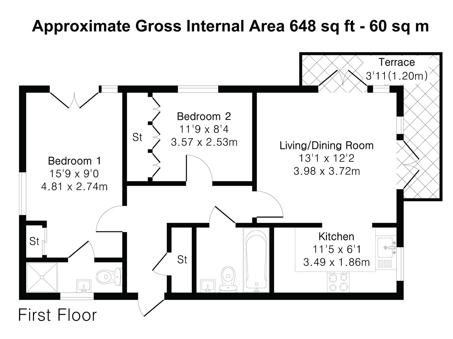 50, Pathfinder Way, Cambridge floorplan