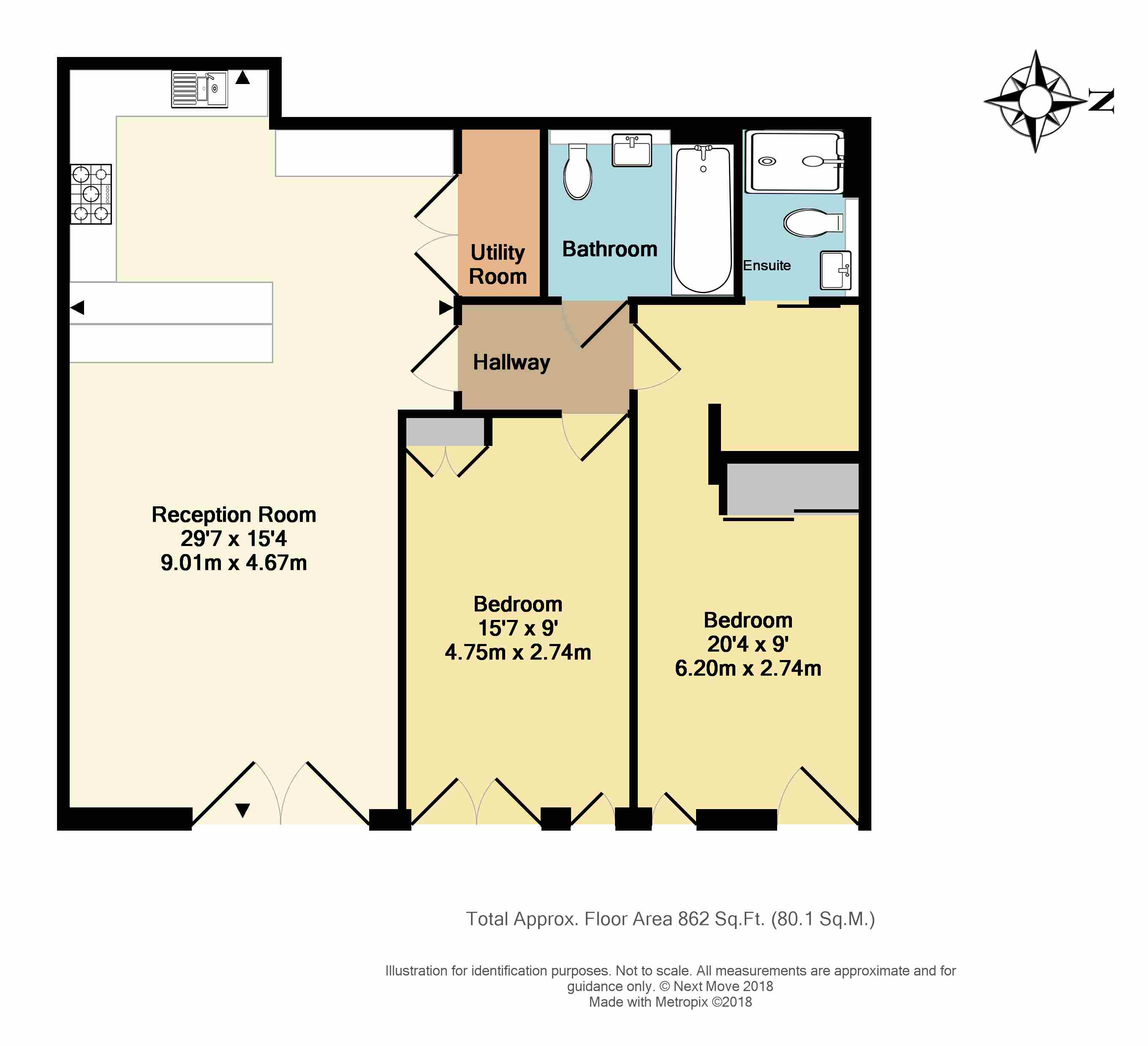 2 Bedrooms Flat to rent in Morea Mews, London N5