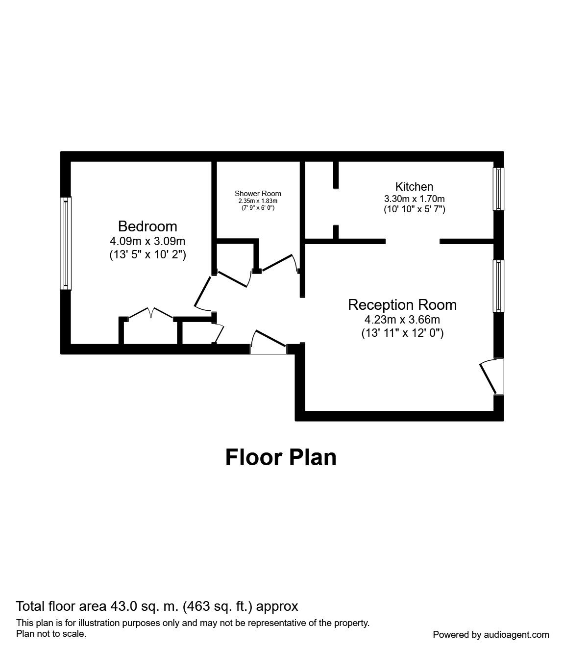 1 Bedrooms Flat to rent in Holmbury Grove Featherbed Lane, Croydon CR0