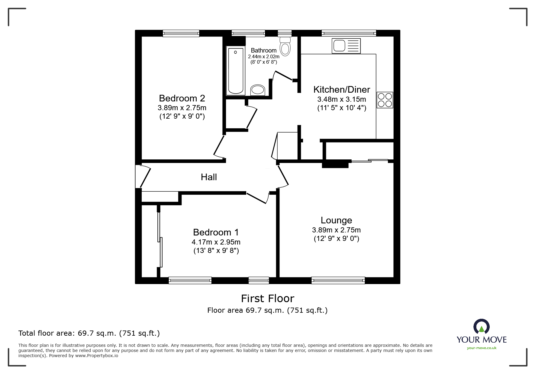 62, Prince Charles Road, Kent floorplan