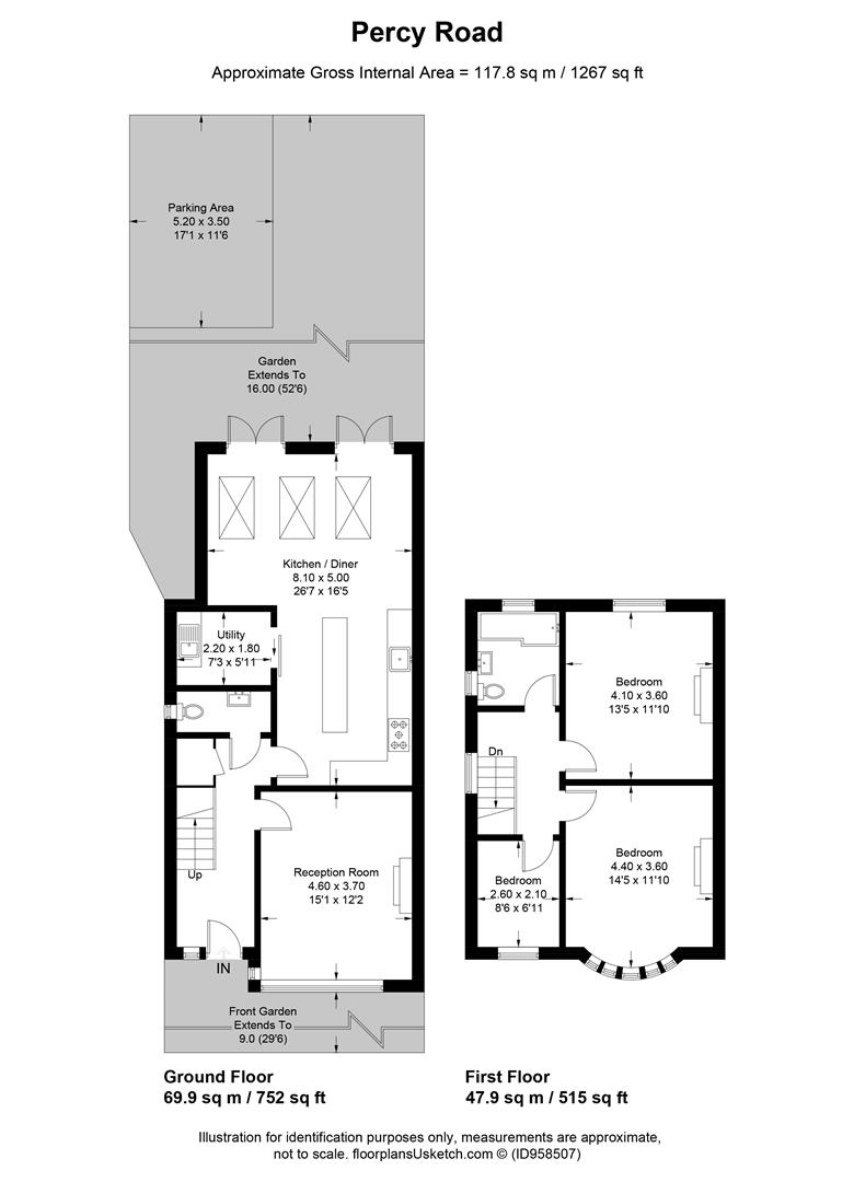 Percy Road, Hampton TW12, 3 bedroom end terrace house for sale