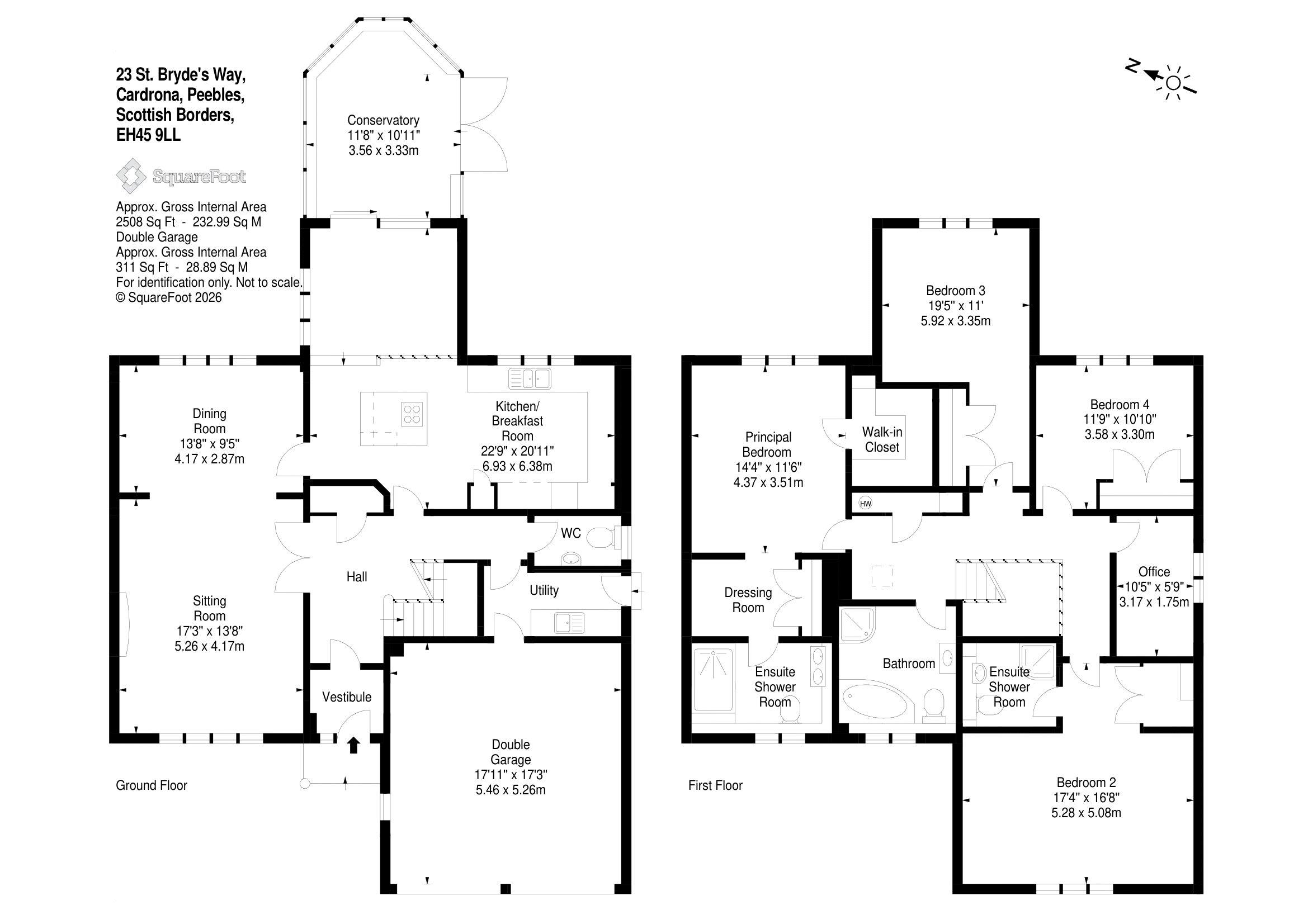 23, St. Bryde's Way, Peebles floorplan