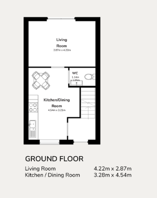 1, Kingsmead, Wooler floorplan