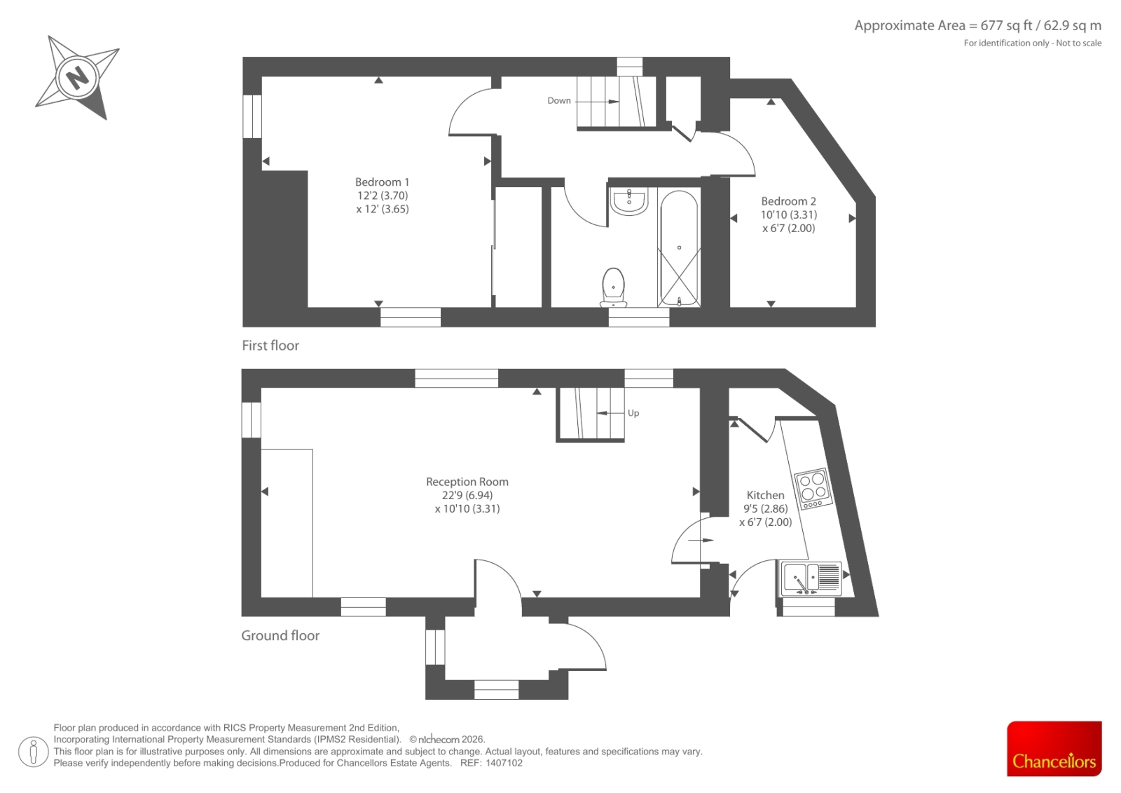 1, Chilton Road, Long Crendon floorplan