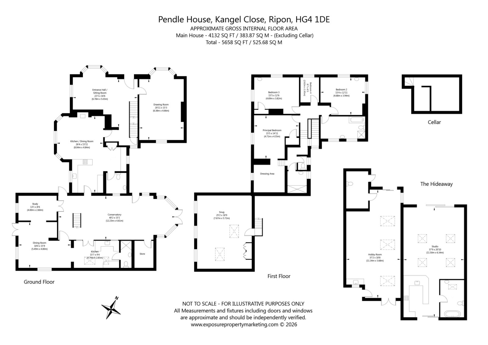 Pendle House, Ripon floorplan