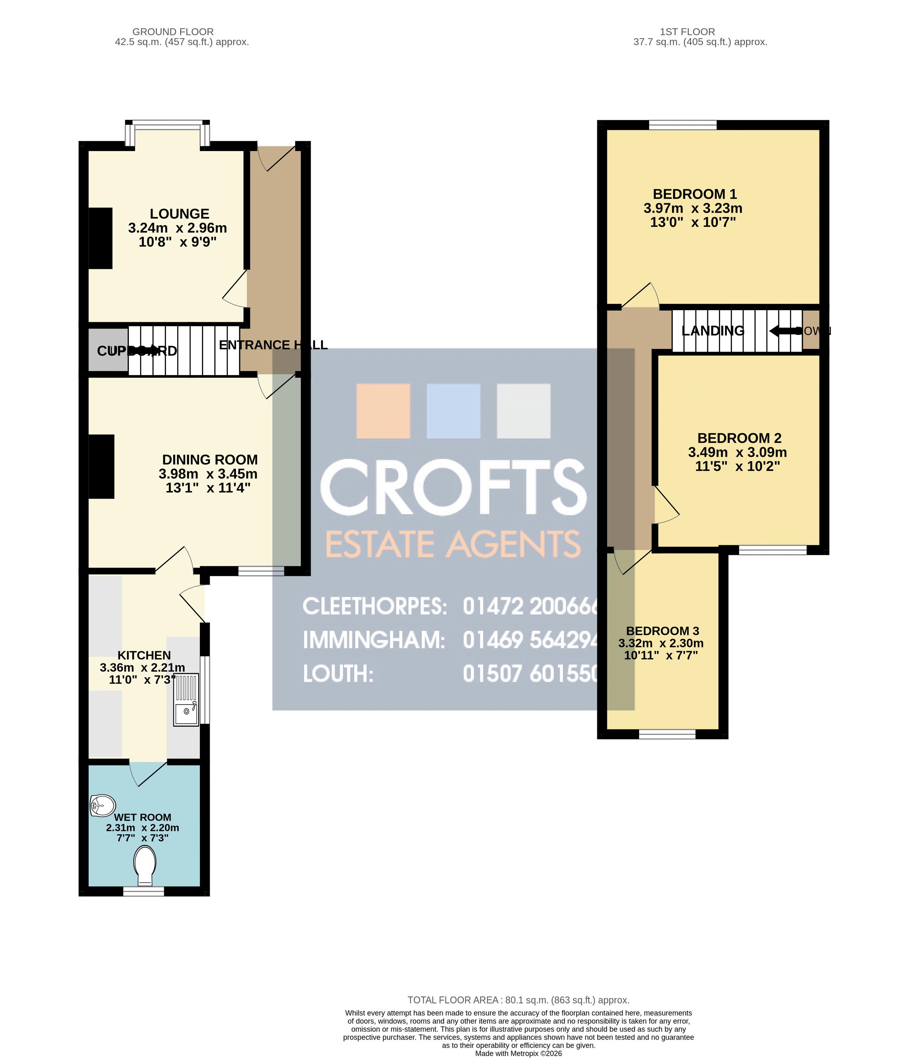 23, College Street, Cleethorpes floorplan