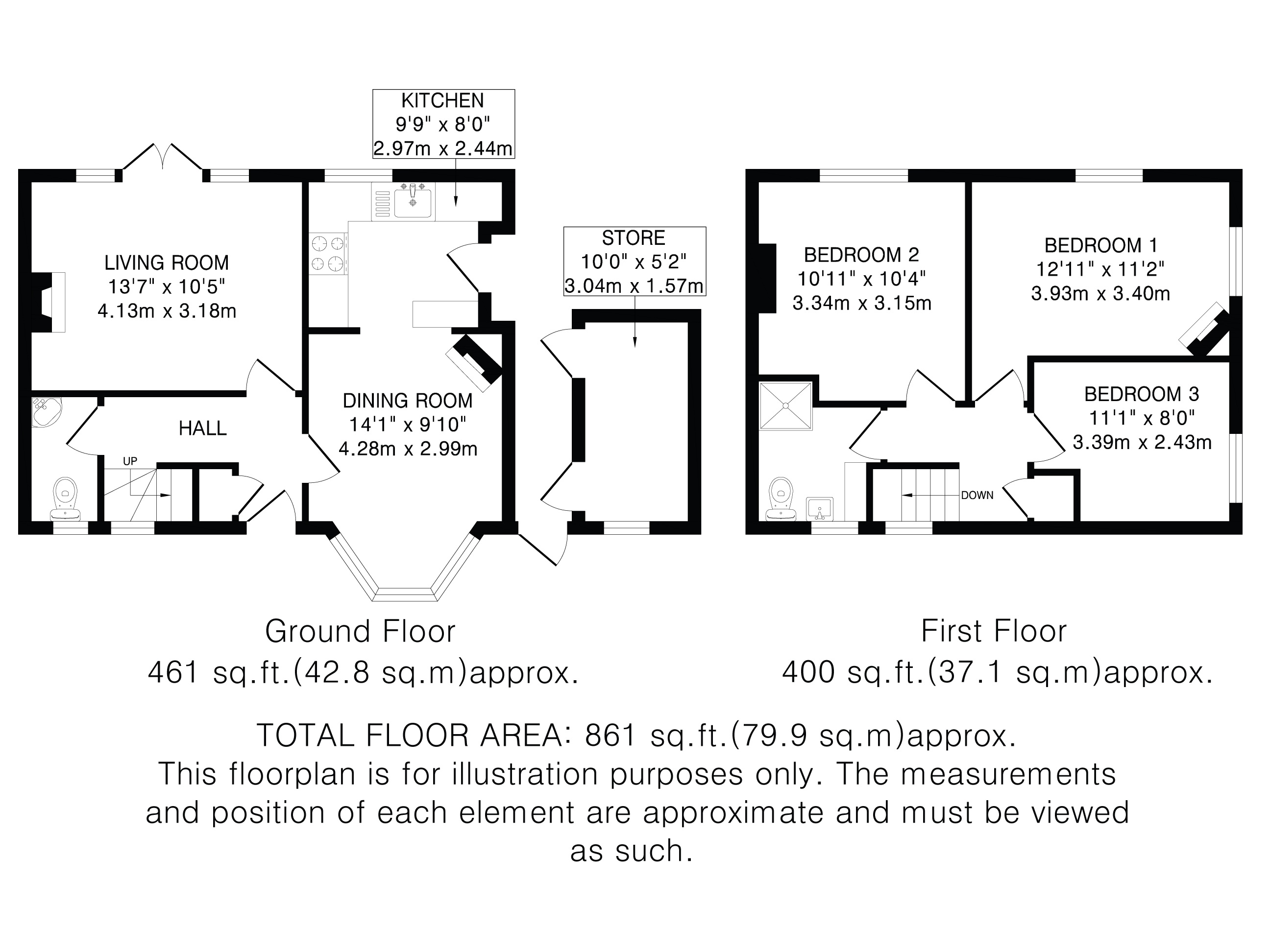 28, Digswell Road, Hertfordshire floorplan