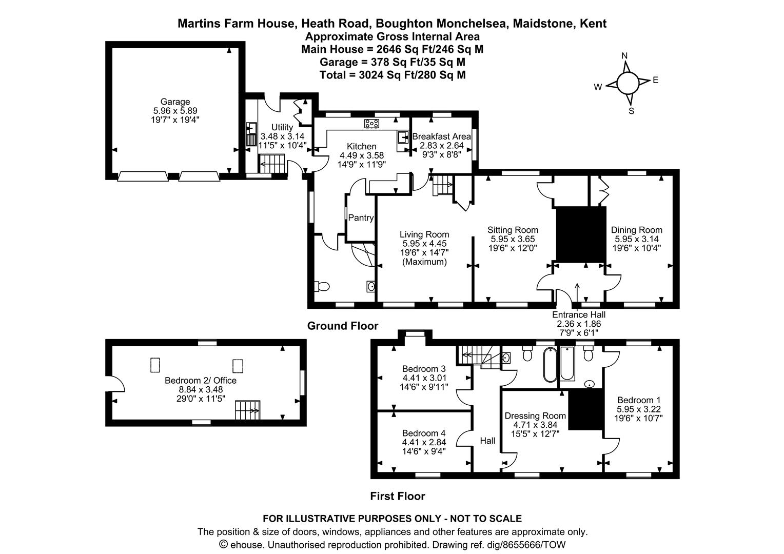 Martins Farm House, Heath Road, Maidstone floorplan