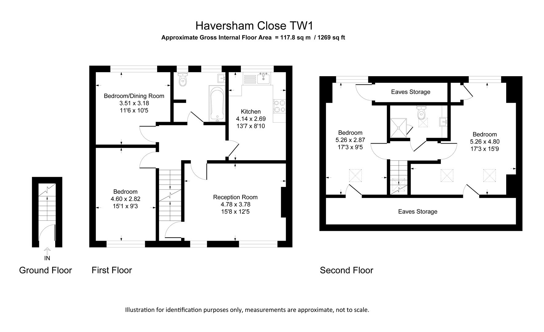 20,, Haversham Close, East Twickenham floorplan
