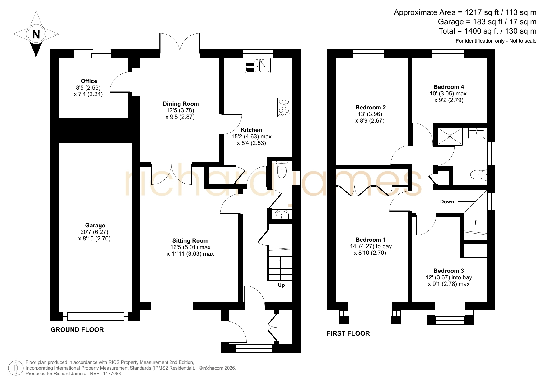 37, Bodiam Drive, Swindon floorplan