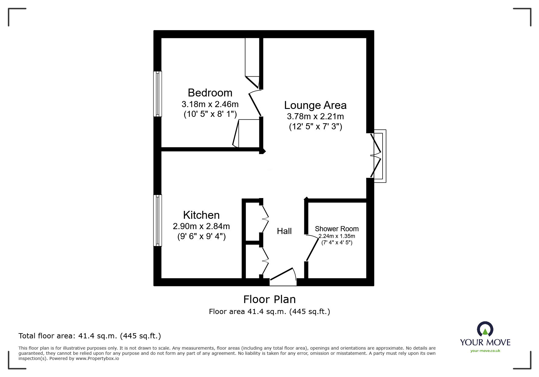 8, De Montfort Close, Swadlincote floorplan