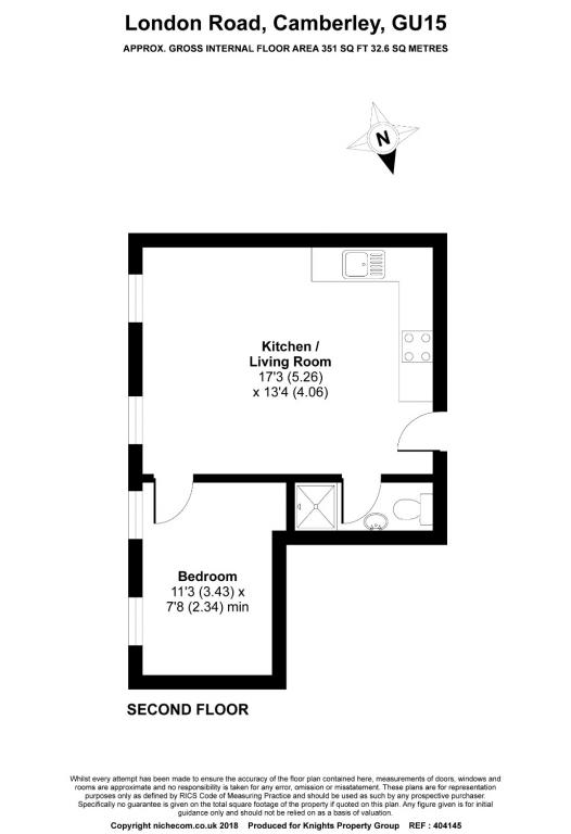 1 Bedrooms Flat for sale in 329-331 London Road, Camberley GU15