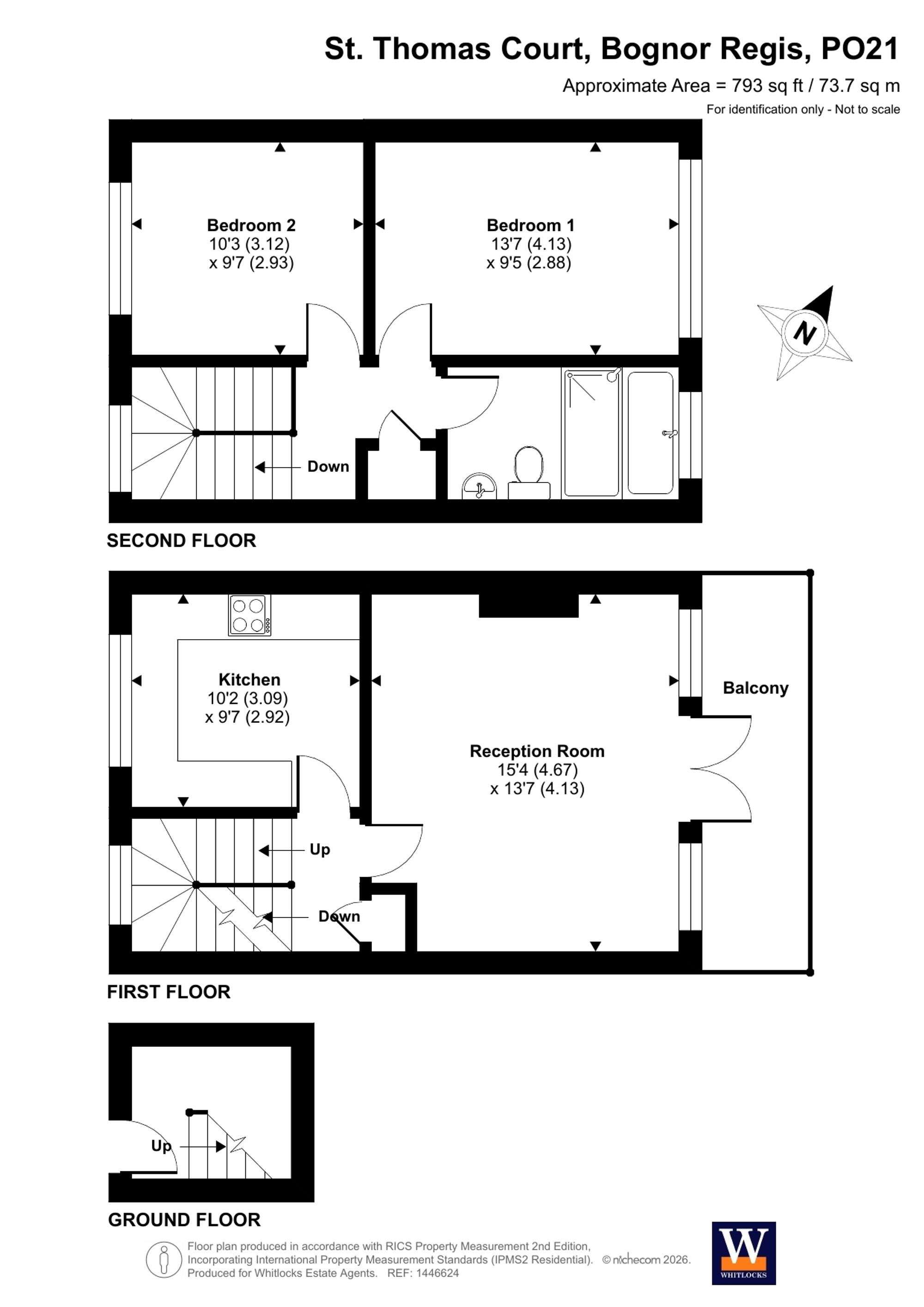 23 St. Thomas Court, Bognor Regis floorplan