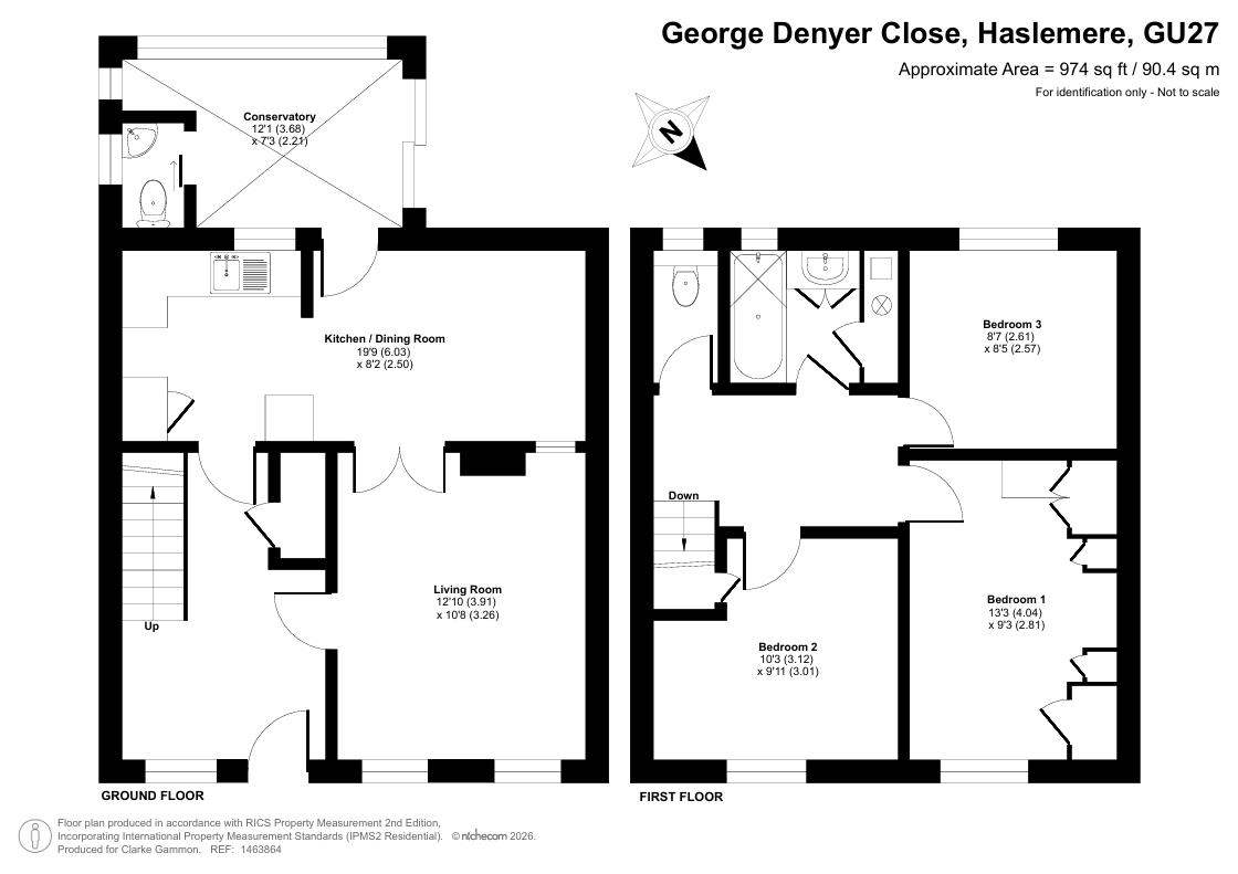 30, George Denyer Close, Haslemere floorplan