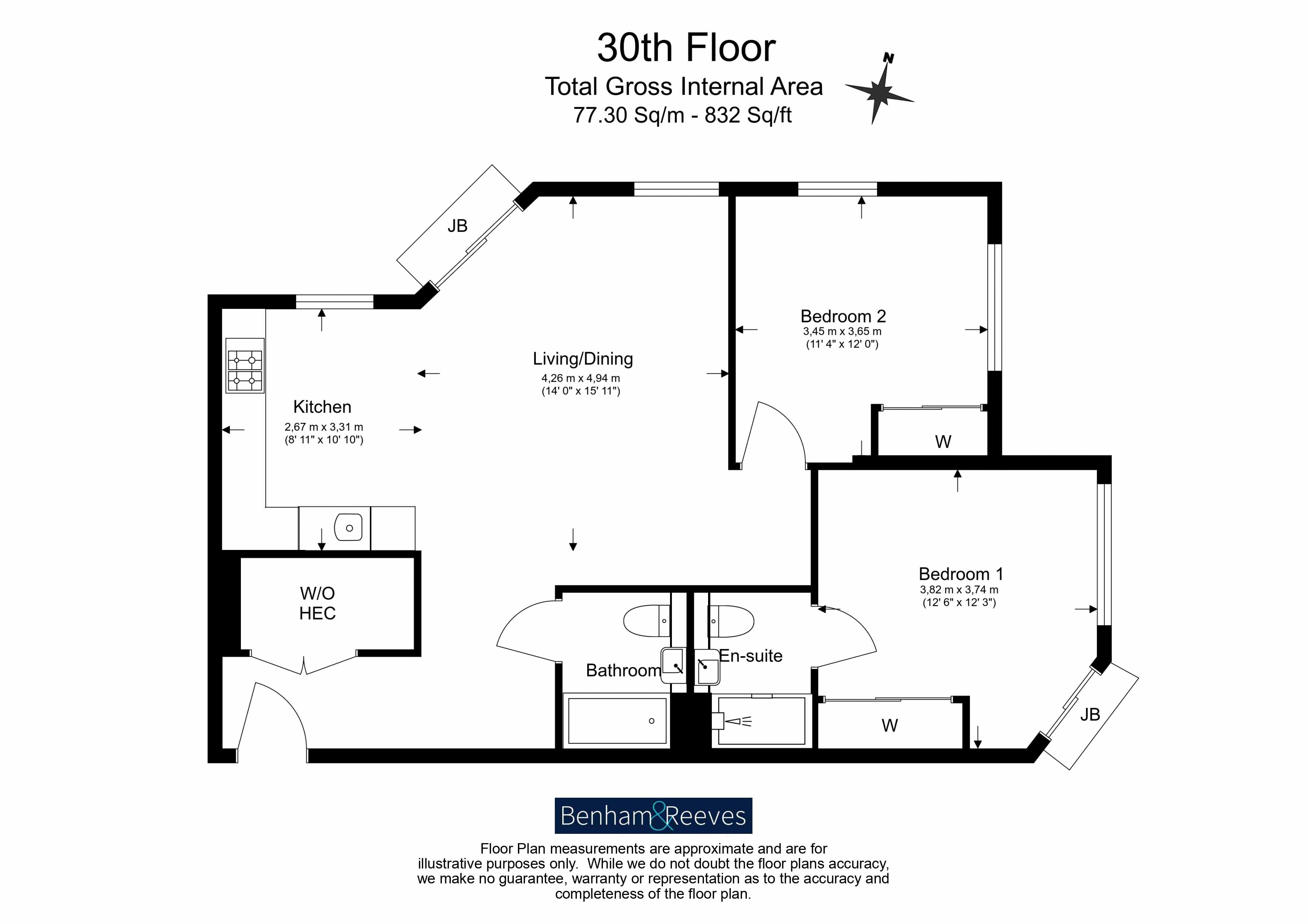 Flat 264, Hale Works Apartments,, Daneland Walk, London floorplan