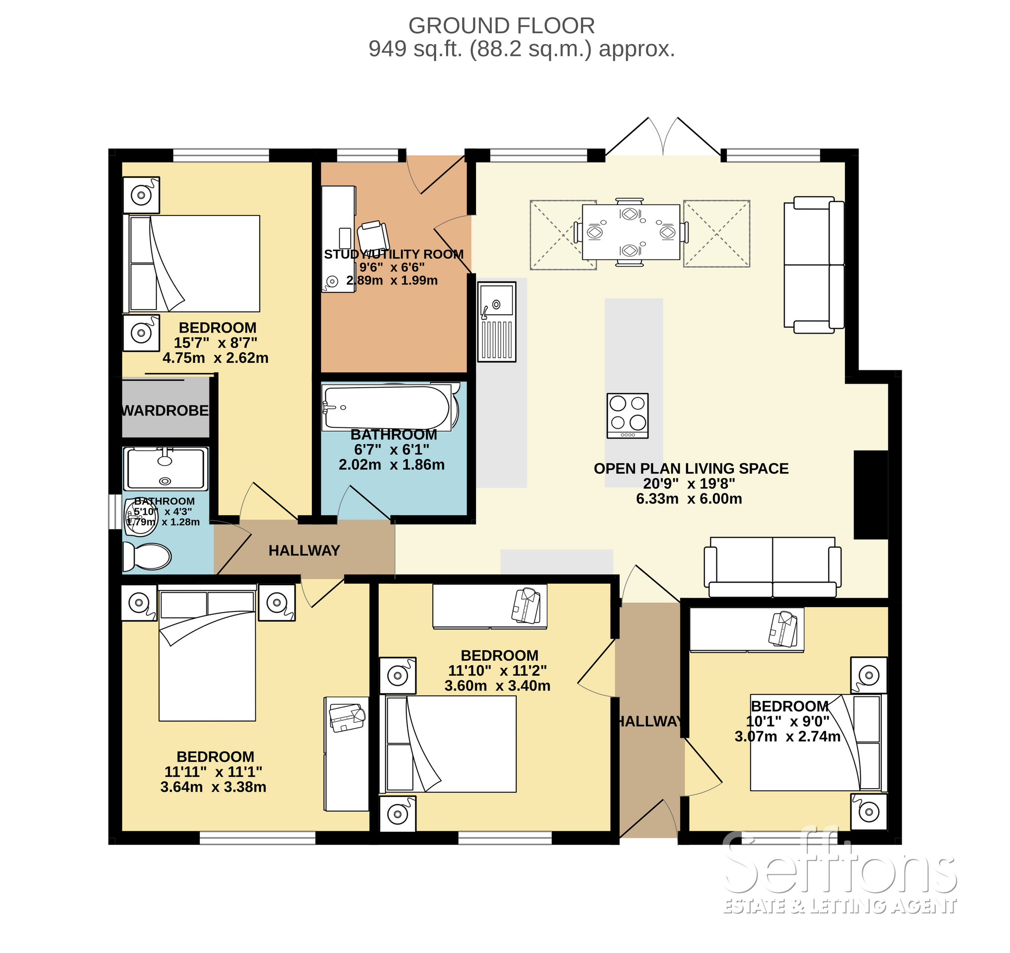 Cosy Corner, Norwich floorplan