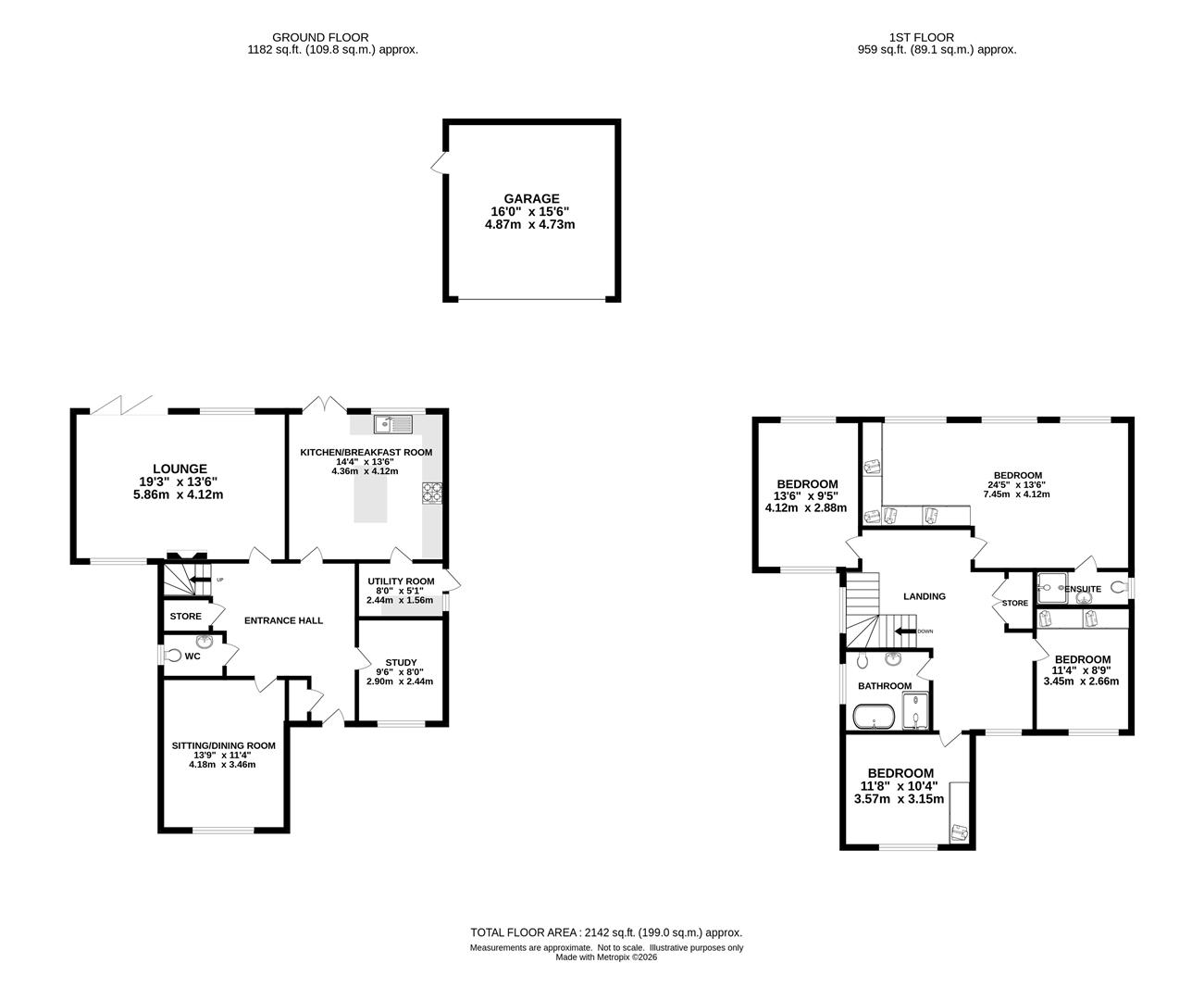 Glen Royal, Wyatts Green Road, Brentwood floorplan