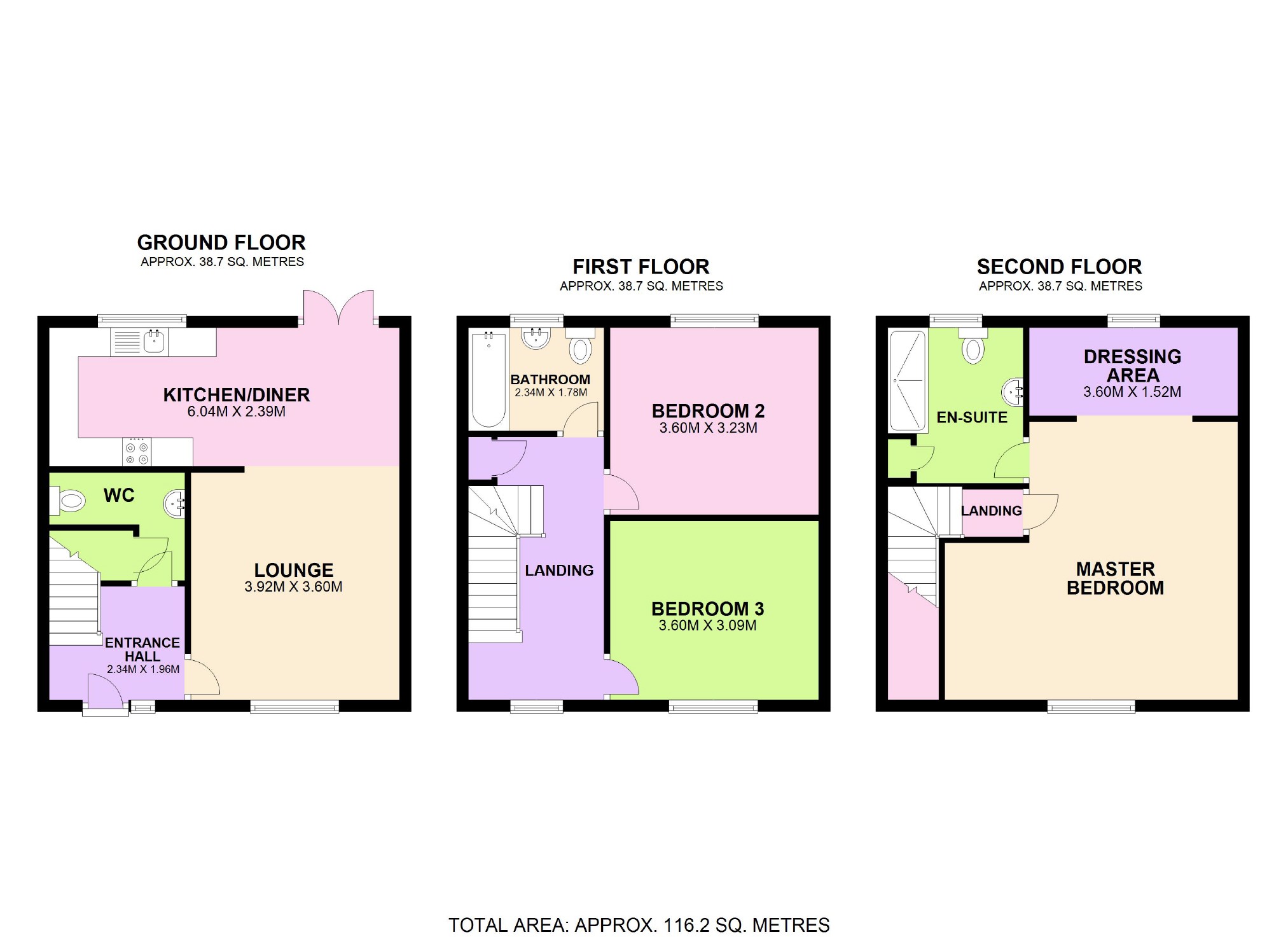 3 Bedrooms Town house for sale in Canterbury Close, Retford, Nottinghamshire DN22