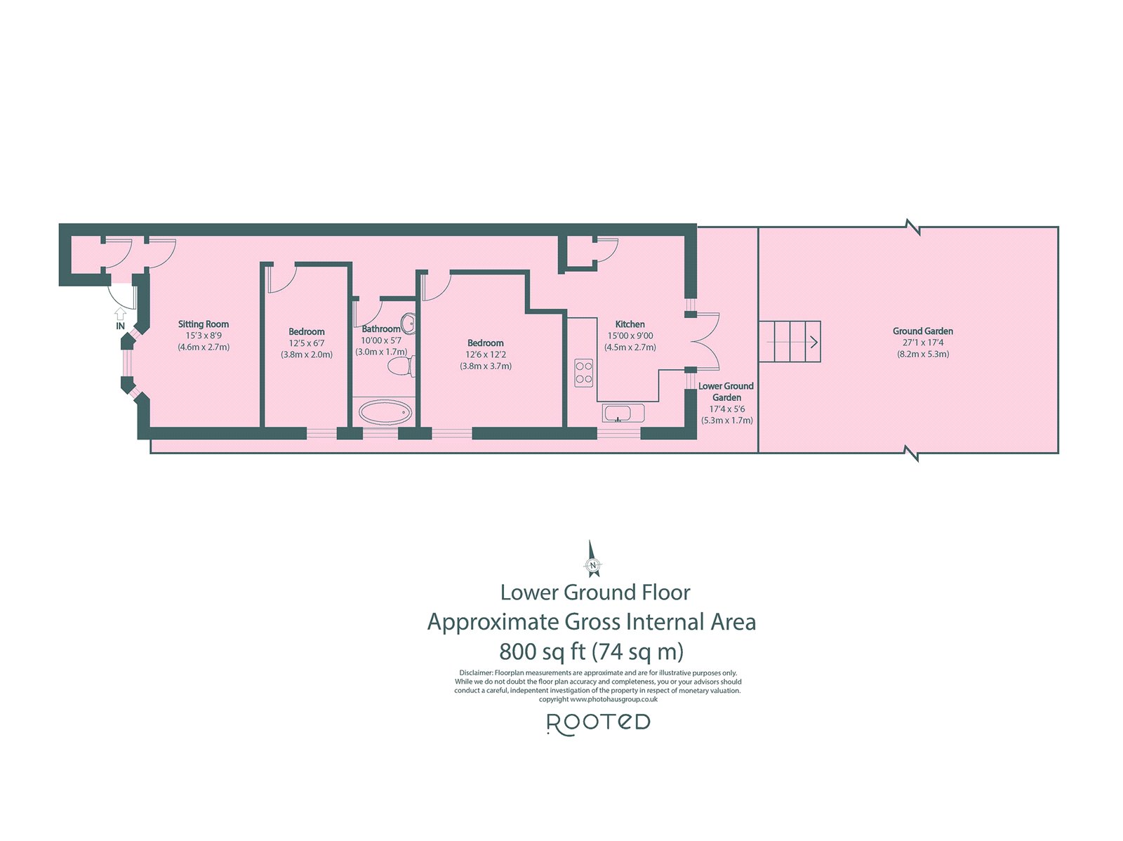 67A, Median Road, London floorplan