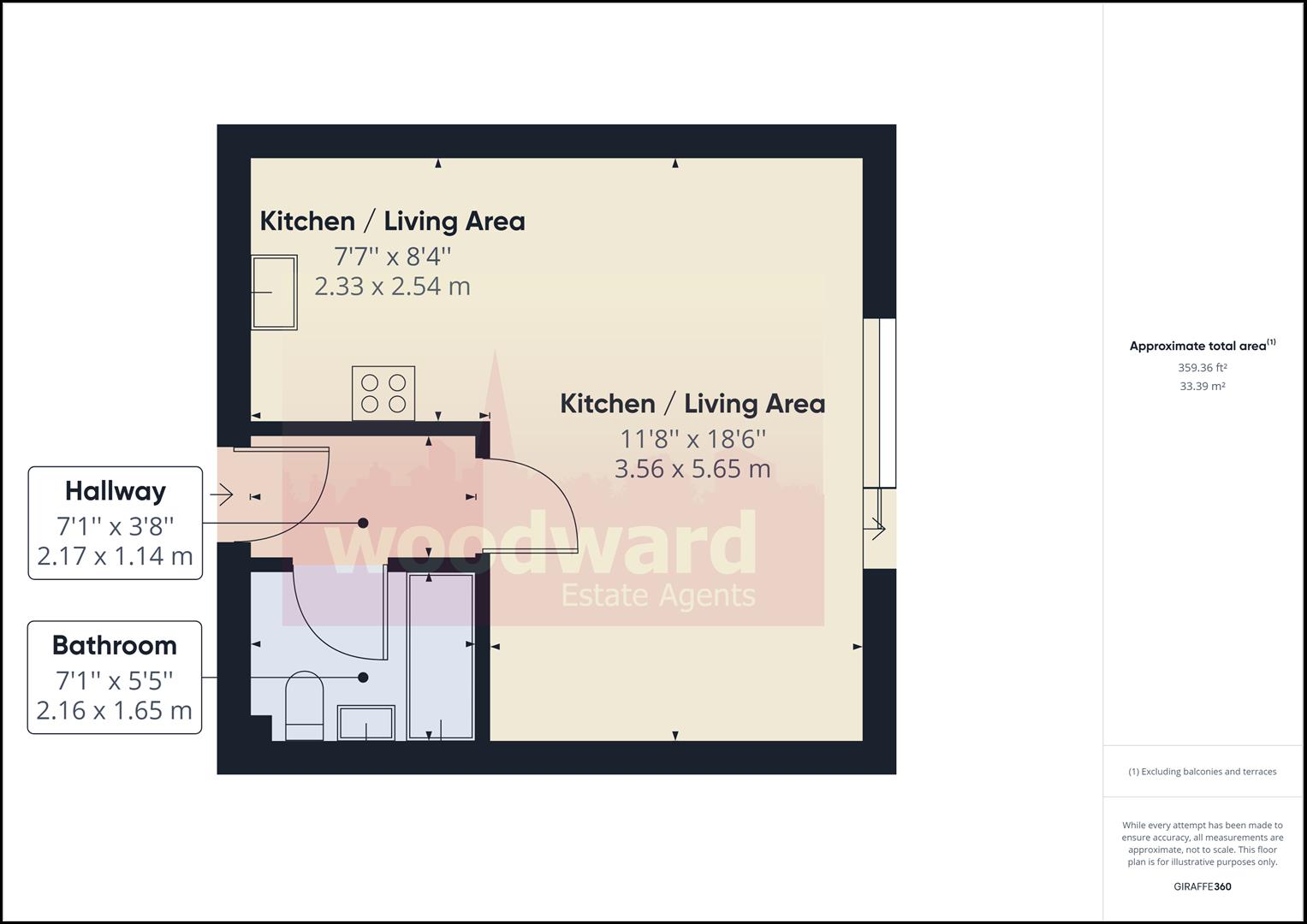 Flat 5, Diamond Court, Greenhill Way, Harrow floorplan