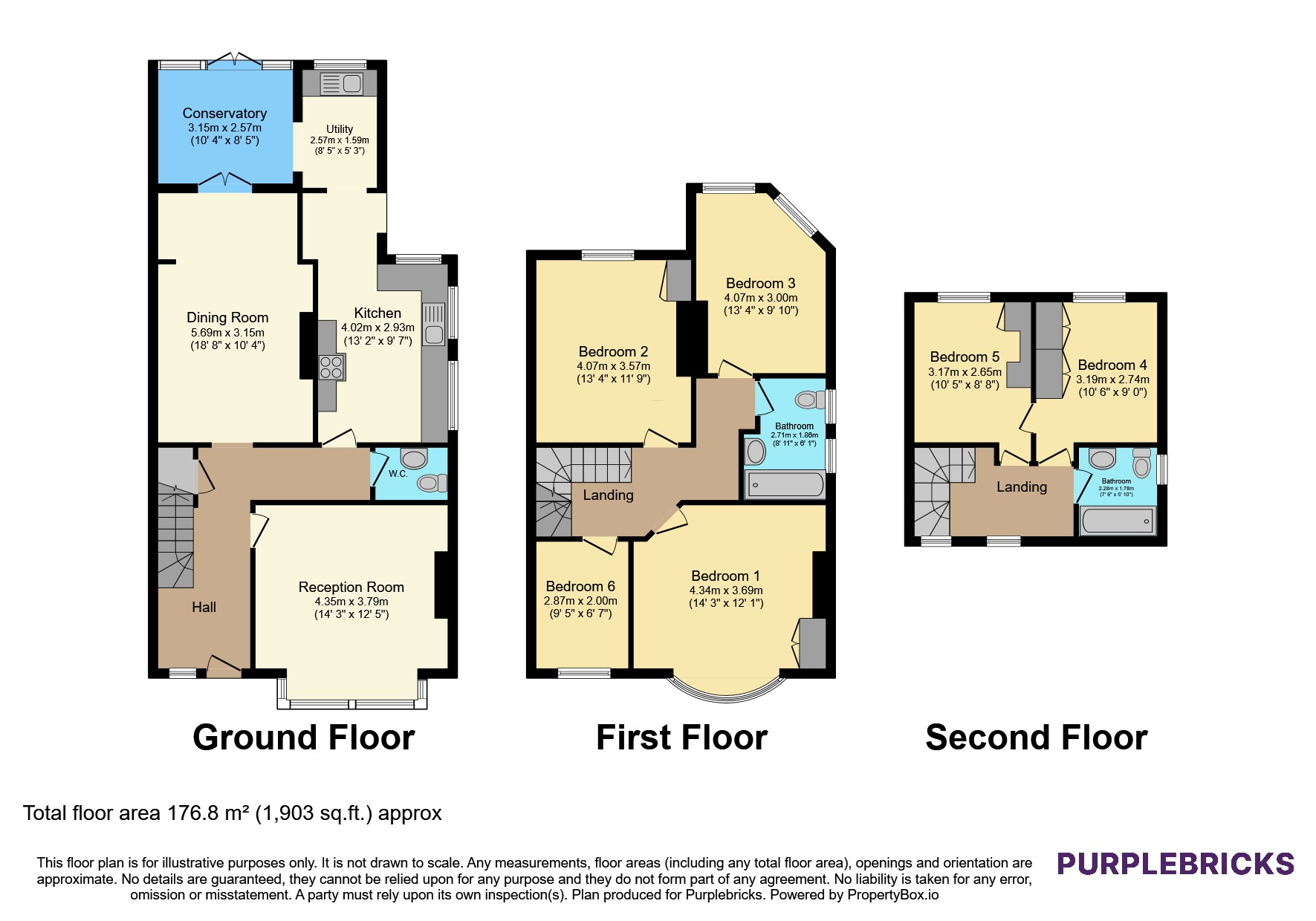 6, Woodnook Road, Streatham floorplan