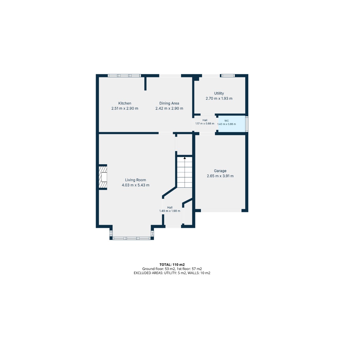 11, Bracadale Drive, Glasgow floorplan