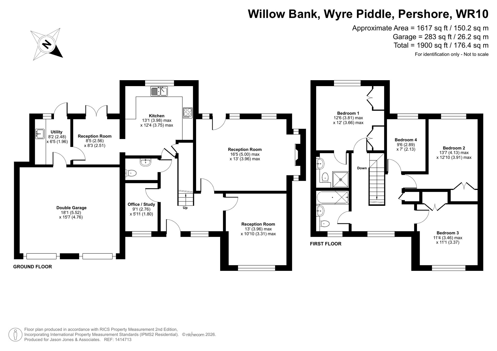 10 Willow Bank, Pershore floorplan
