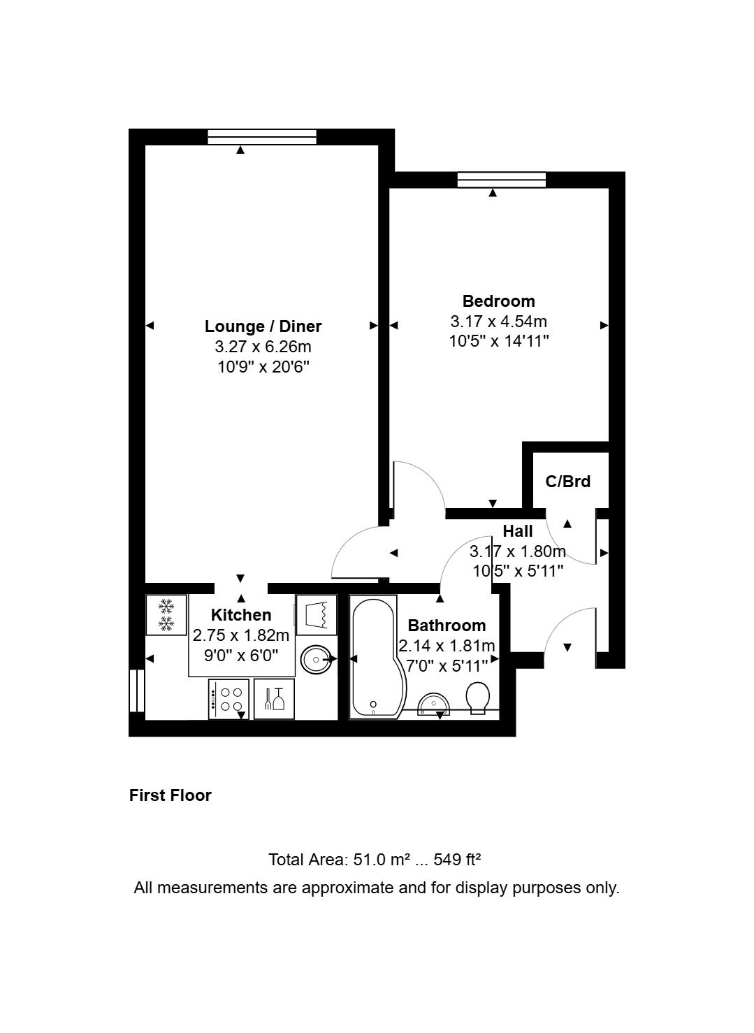 Cromwell House, Kingston Road, Staines-upon-Thames floorplan