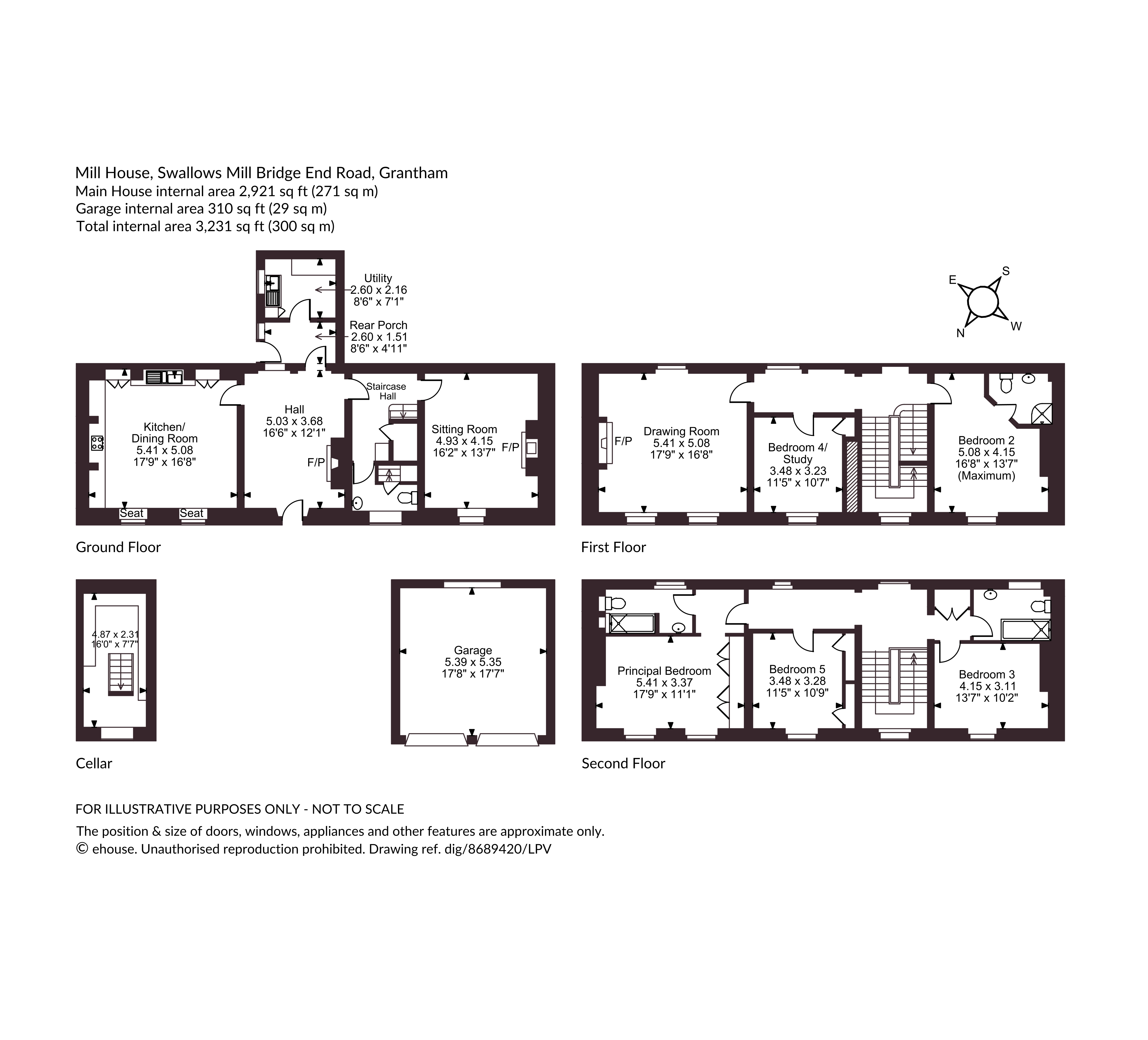 Mill House, Swallows Mill,, Bridge End Road, Lincolnshire floorplan