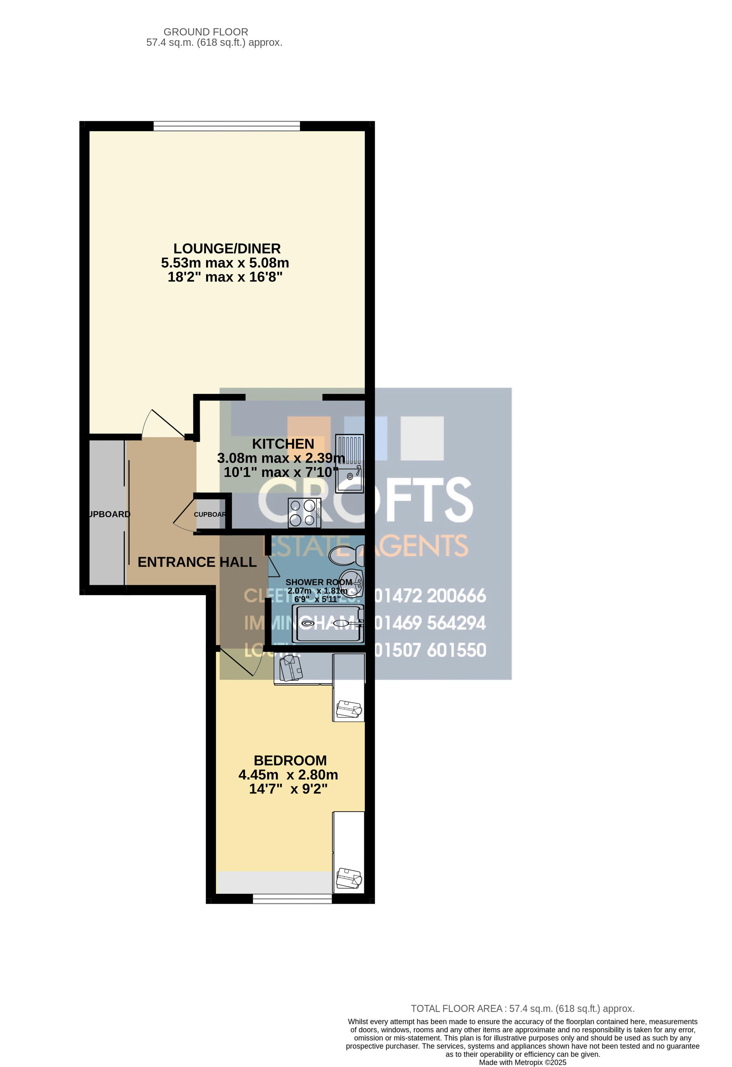 6, Kingsway Court, Cleethorpes floorplan