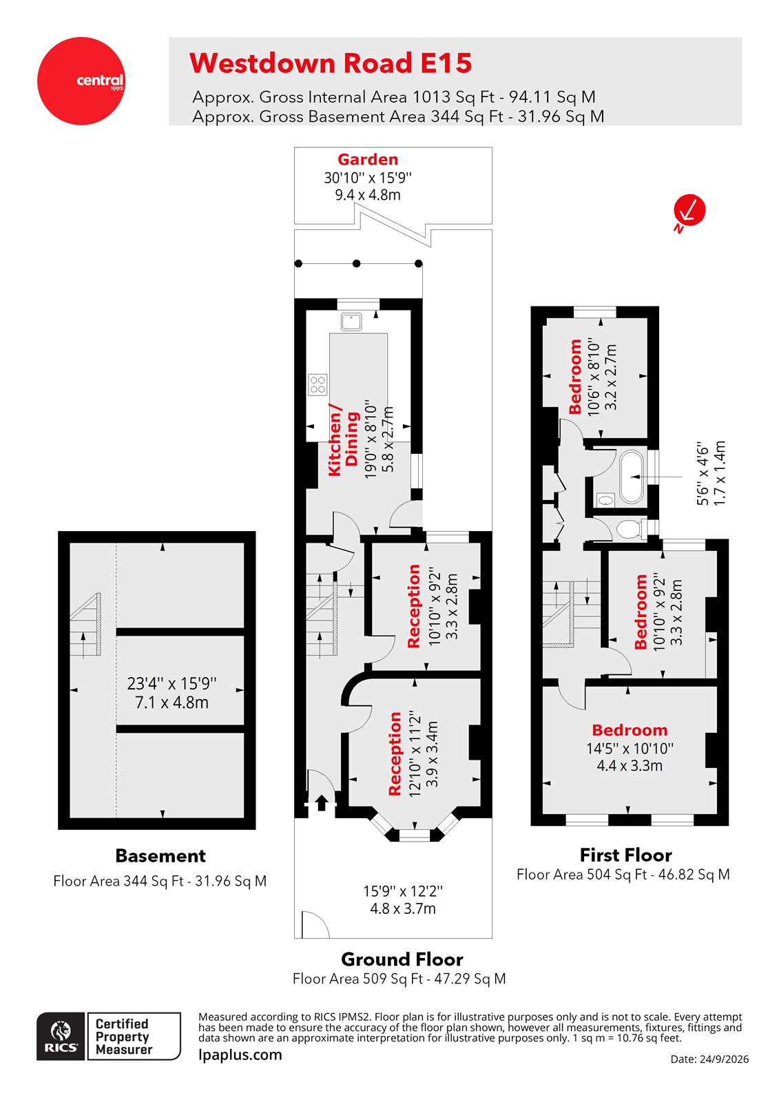 10, Westdown Road, London floorplan
