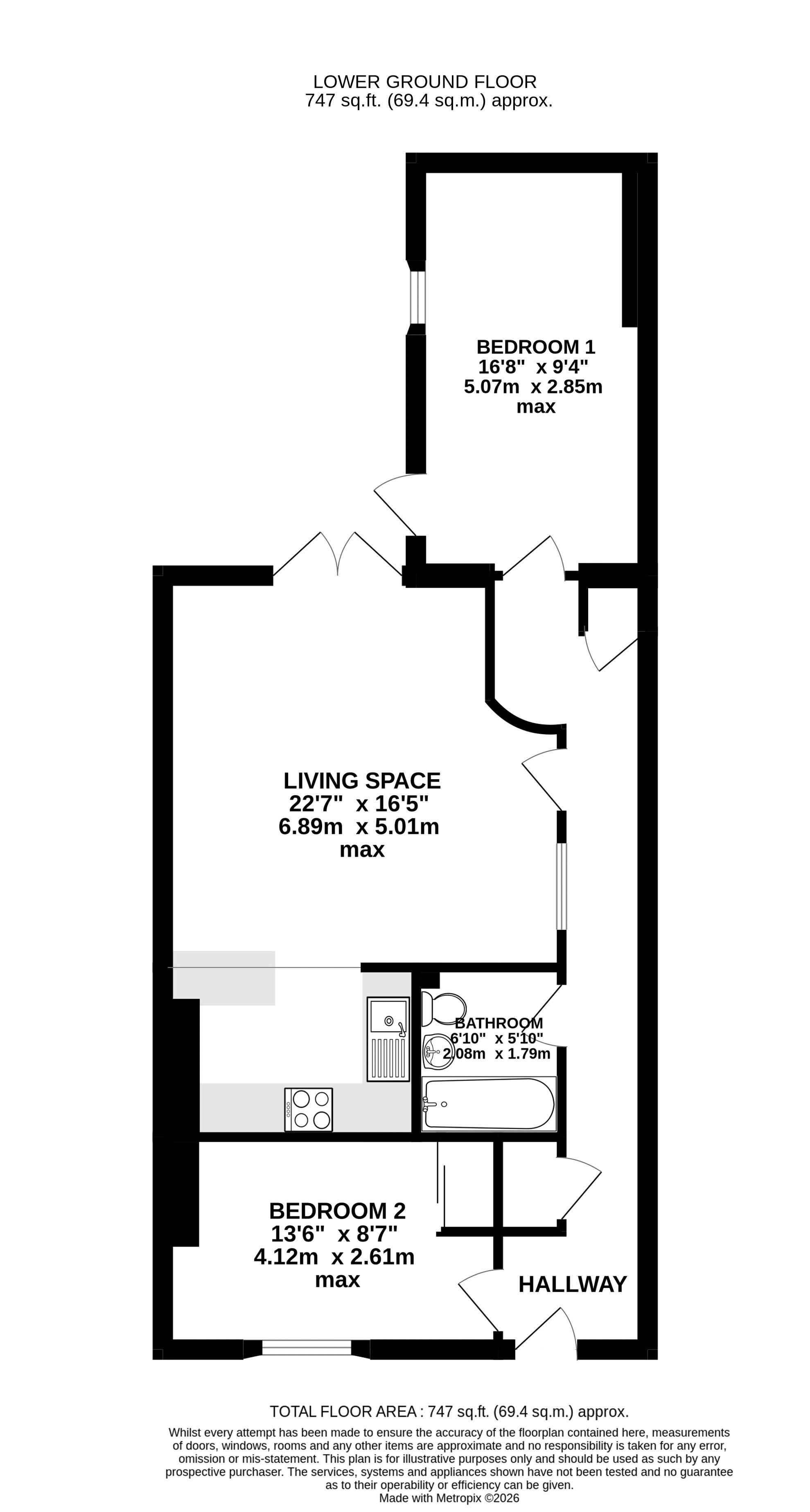 Flat 4a, Northernhay Place, Exeter floorplan
