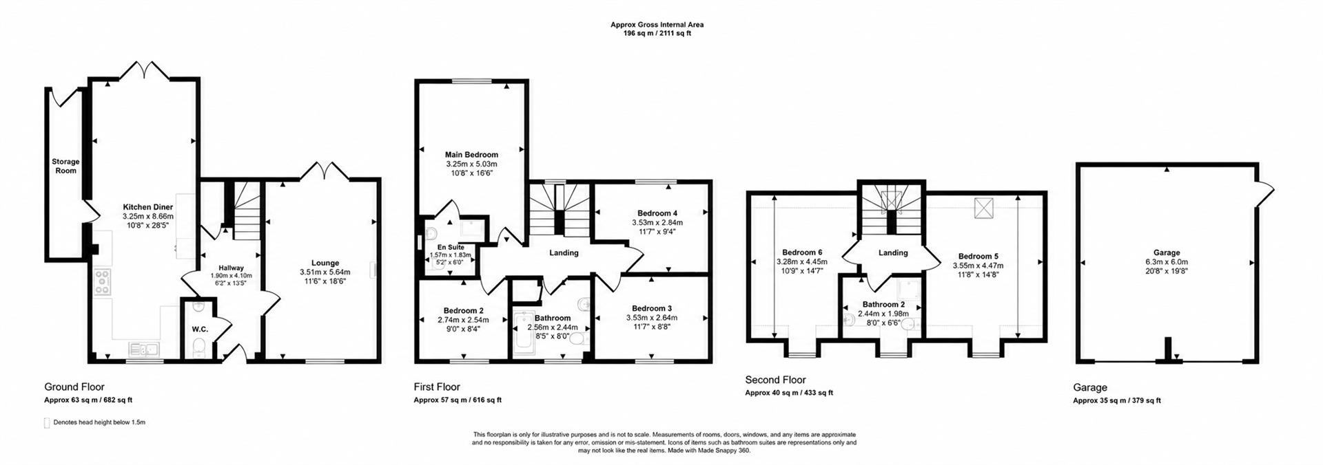 44, London Road, Markfield floorplan