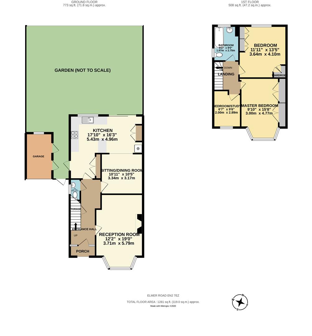 3 bed semidetached house for sale in Elmer Close, Enfield EN2 Zoopla