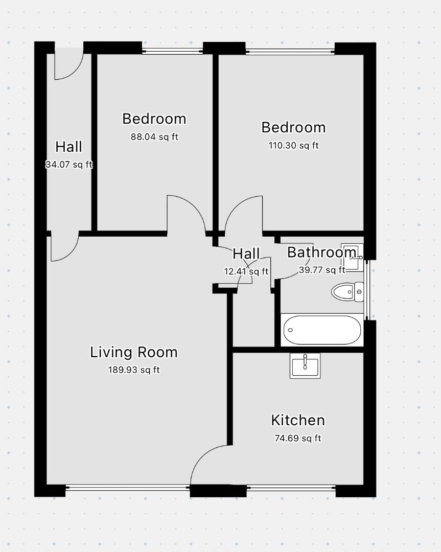 Flat 1, 23A, Hursley Road, Chandler's Ford floorplan