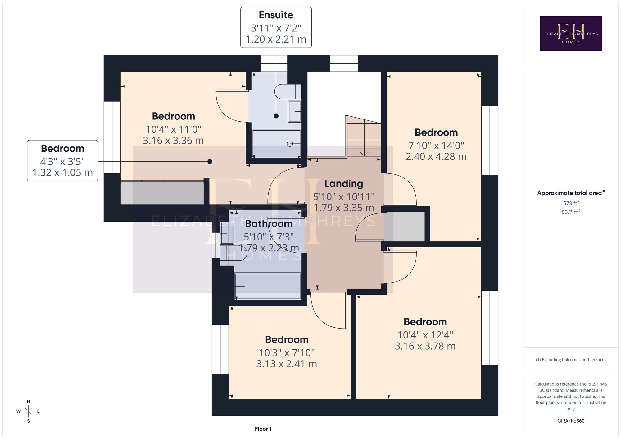 13 Simonside Drive, Morpeth floorplan