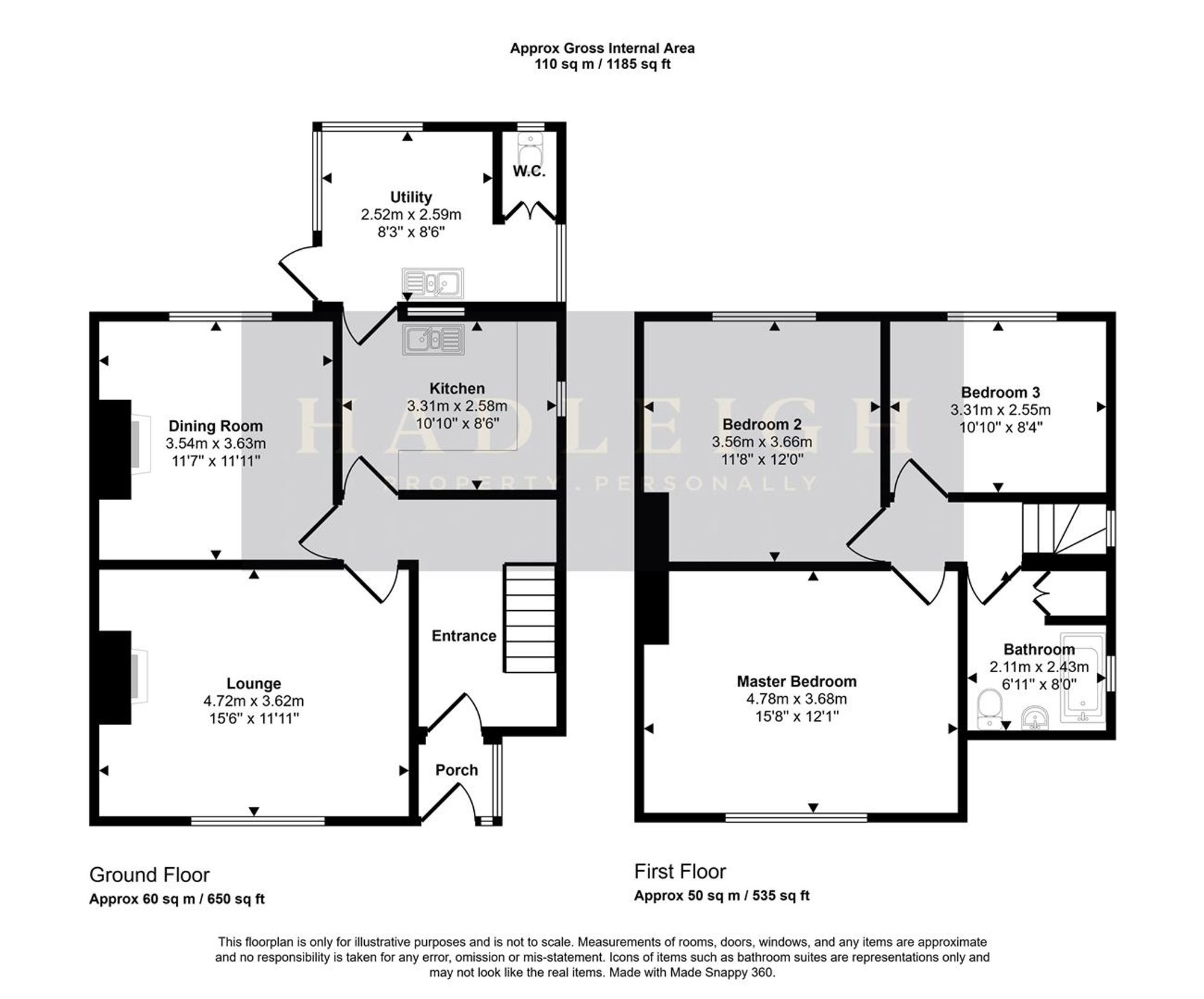 9 Park Edge, Birmingham floorplan