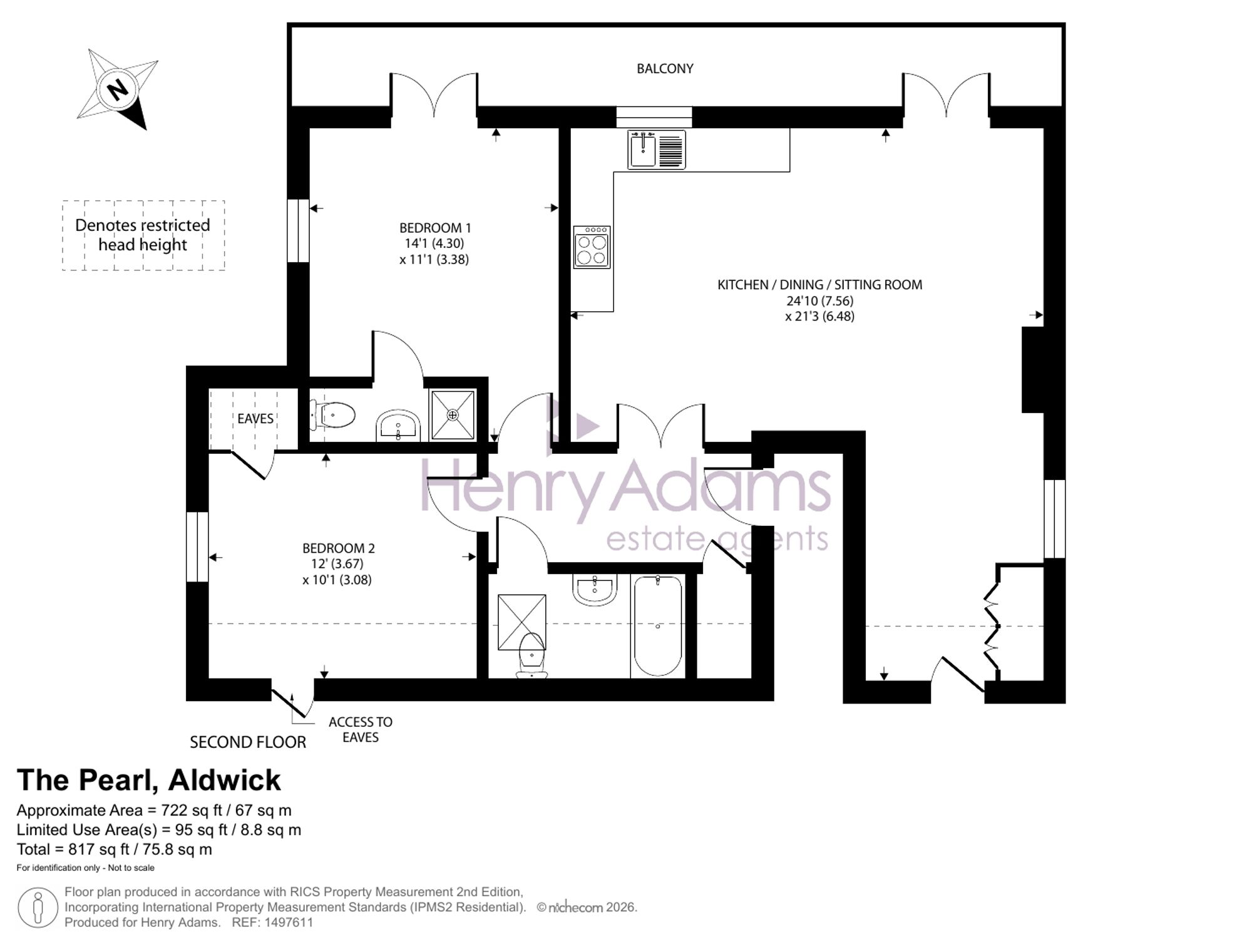Flat 6, The Pearl, Bognor Regis floorplan