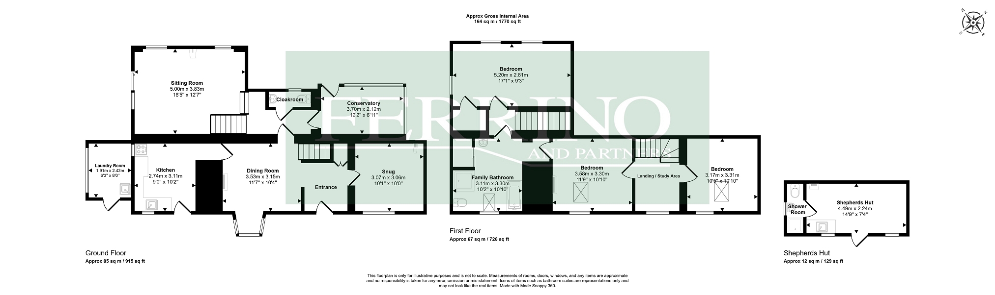 Lanivet House, (and 1 Bed Shepherds Hut), Blakeney floorplan