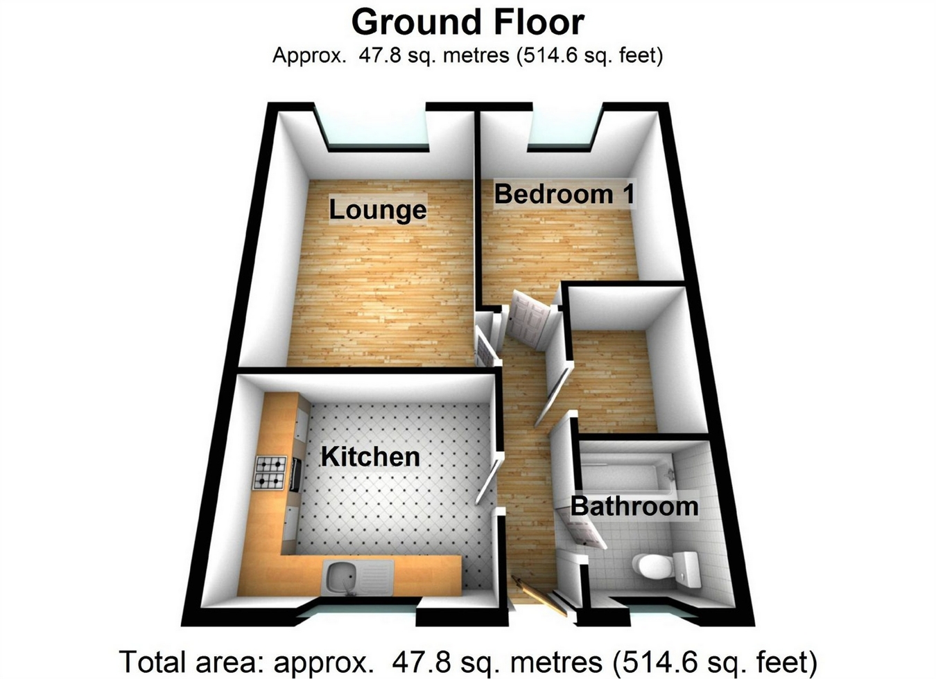 1 Bedrooms Flat for sale in Thundridge Close, Welwyn Garden City, Hertfordshire AL7